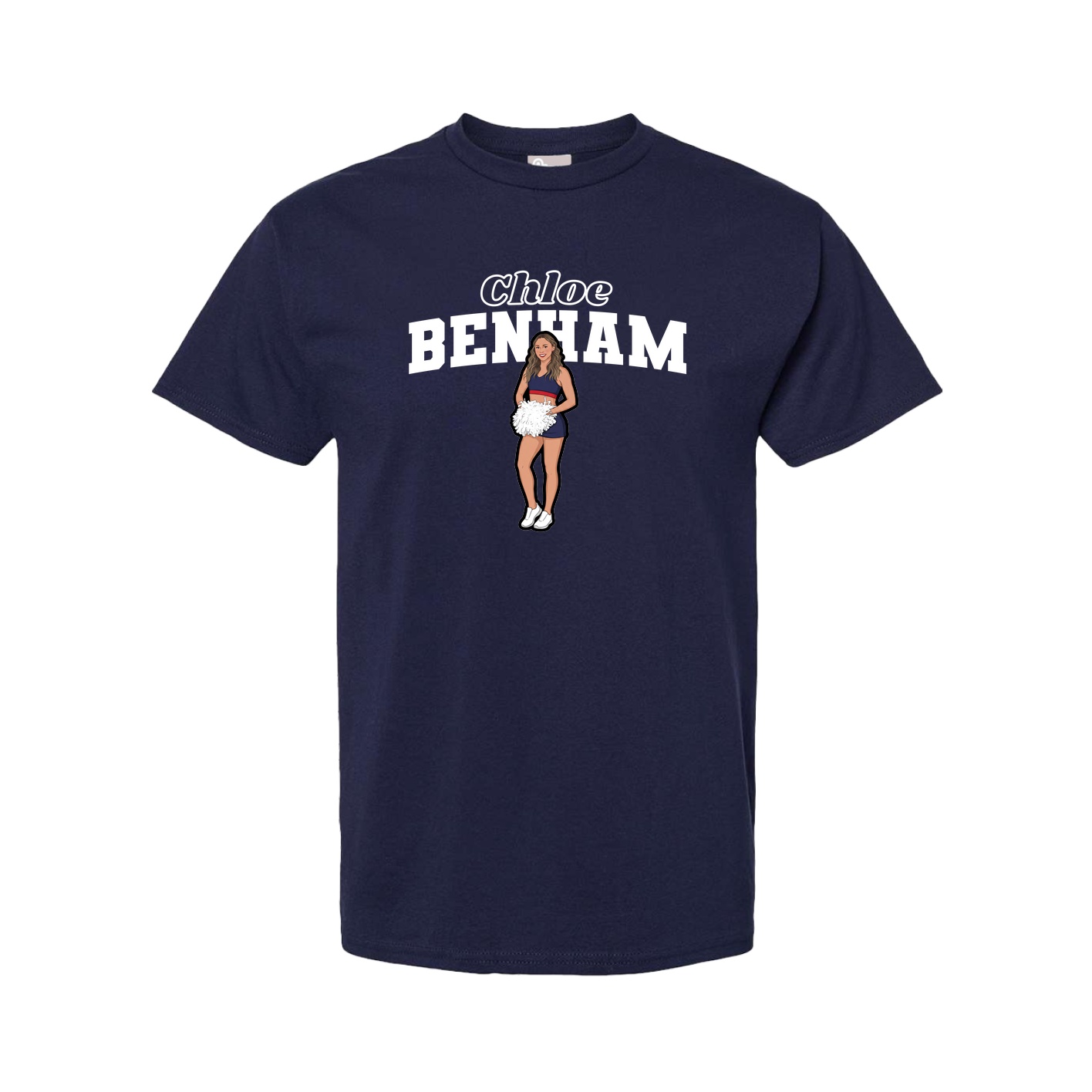 Tee — Name Arch in Navy