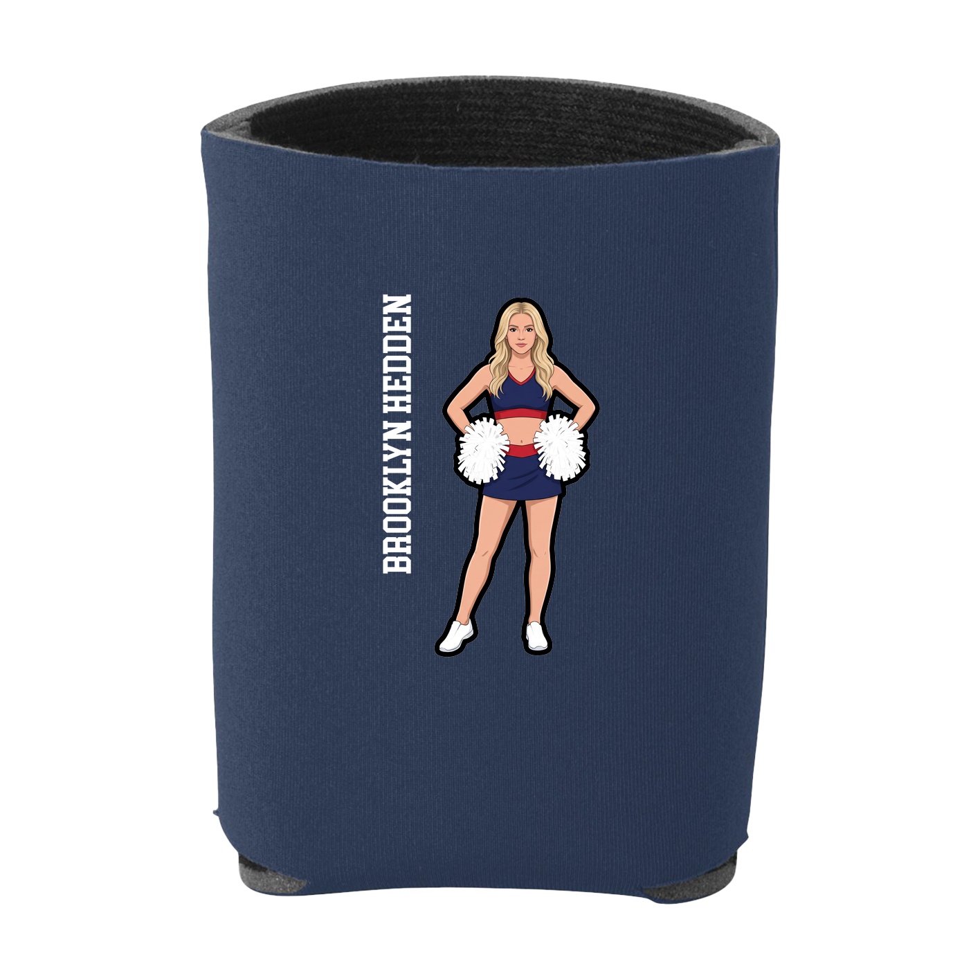 Can Holder — Name Vertical in Navy
