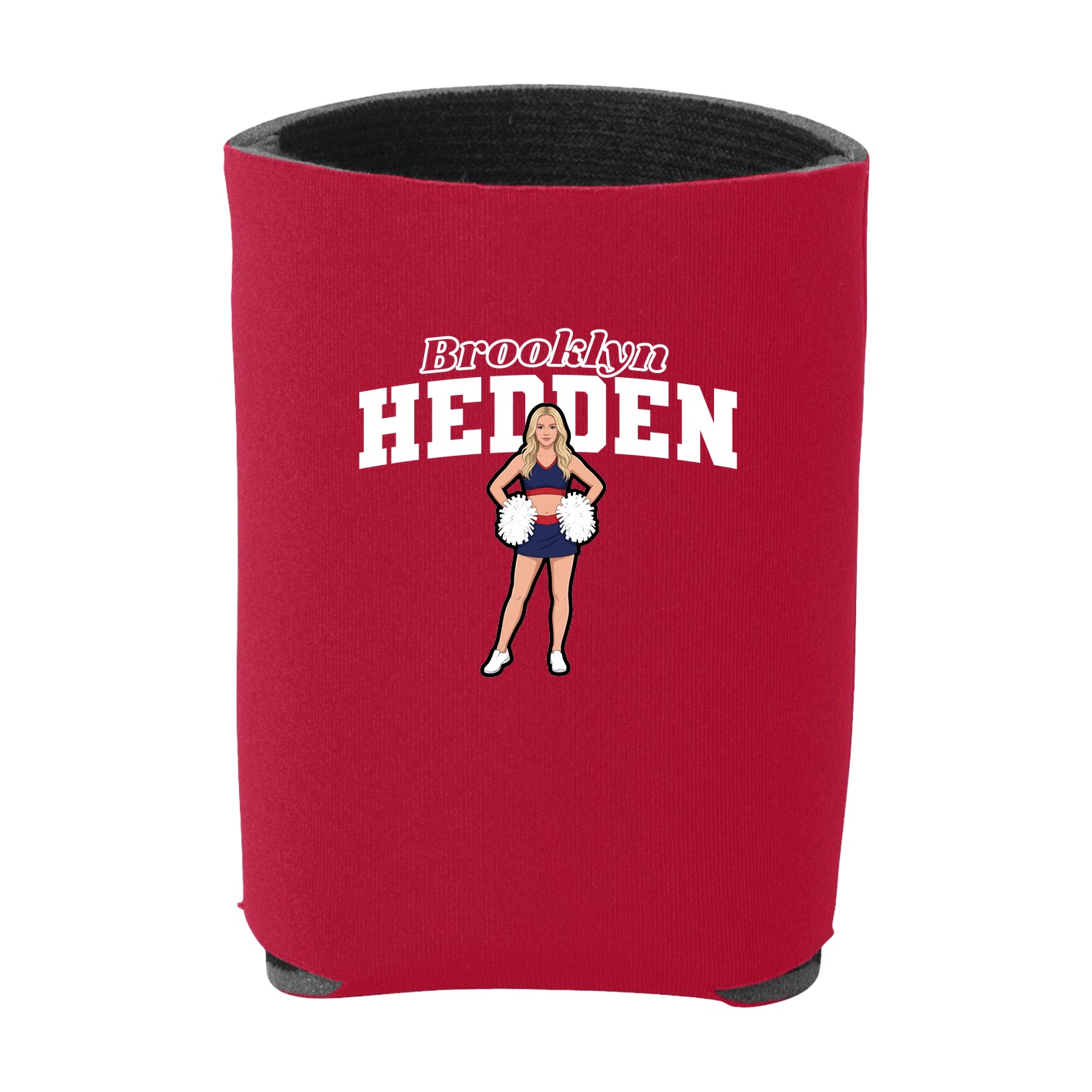 Can Holder — Name Arch in Red