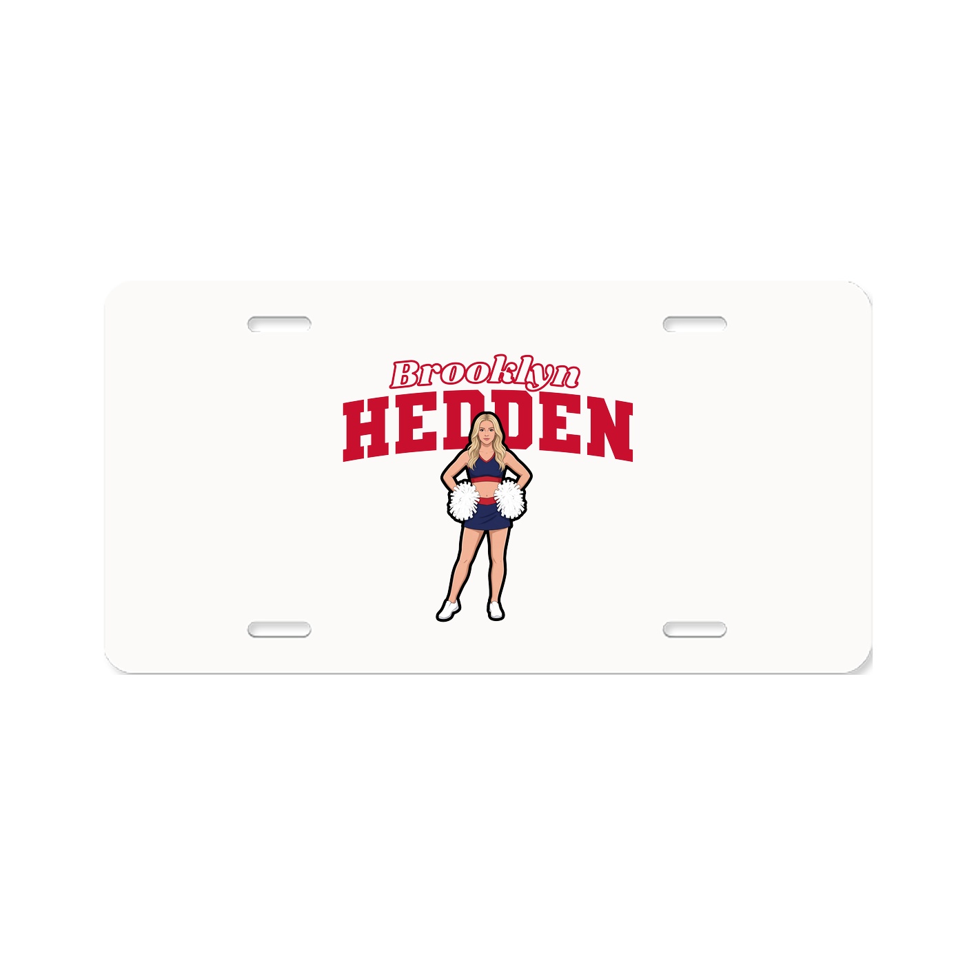 License Plate — Name Arch in Classic