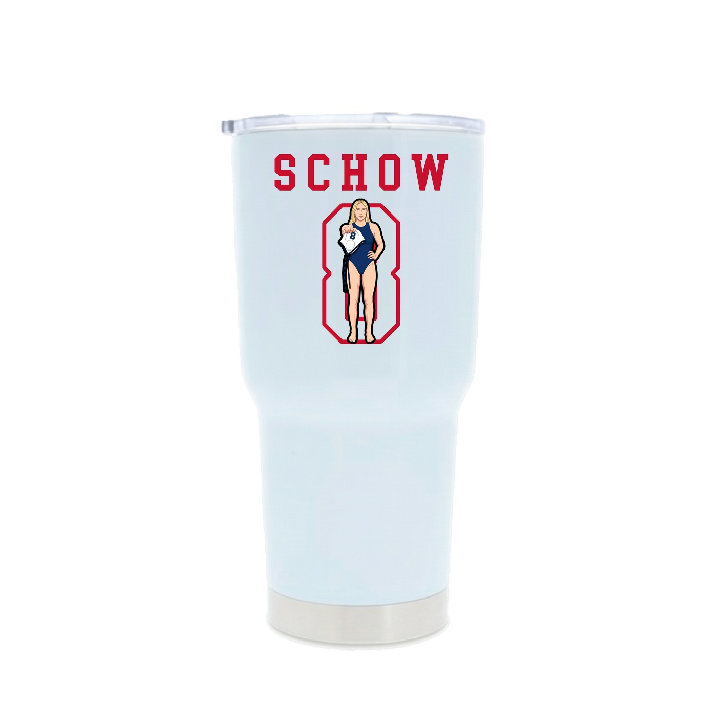 30oz Stainless Steel Tumbler — Shirsey in White