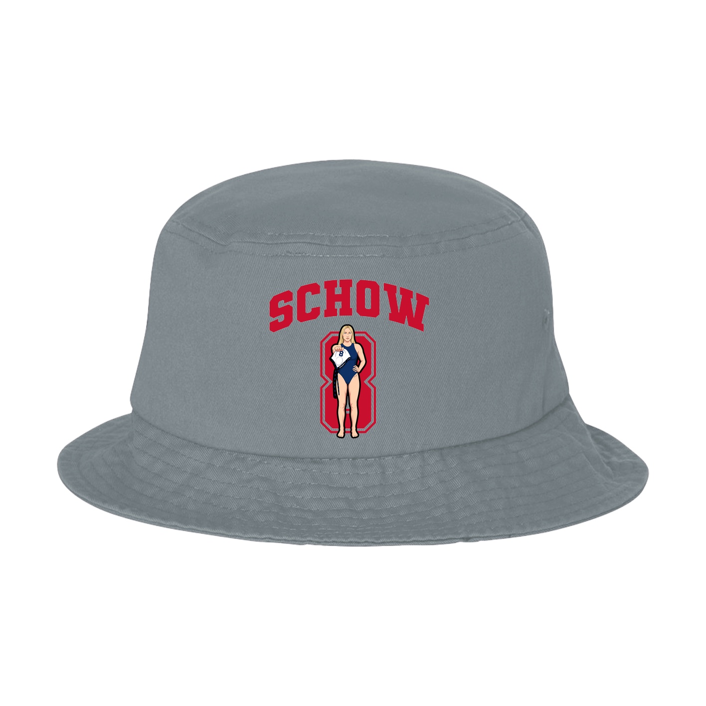 Bucket Cap — Number in Grey