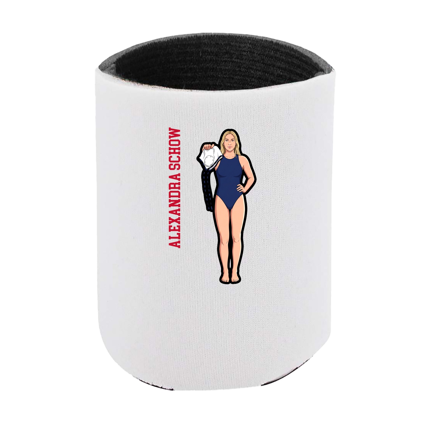 Can Holder — Name Vertical in White
