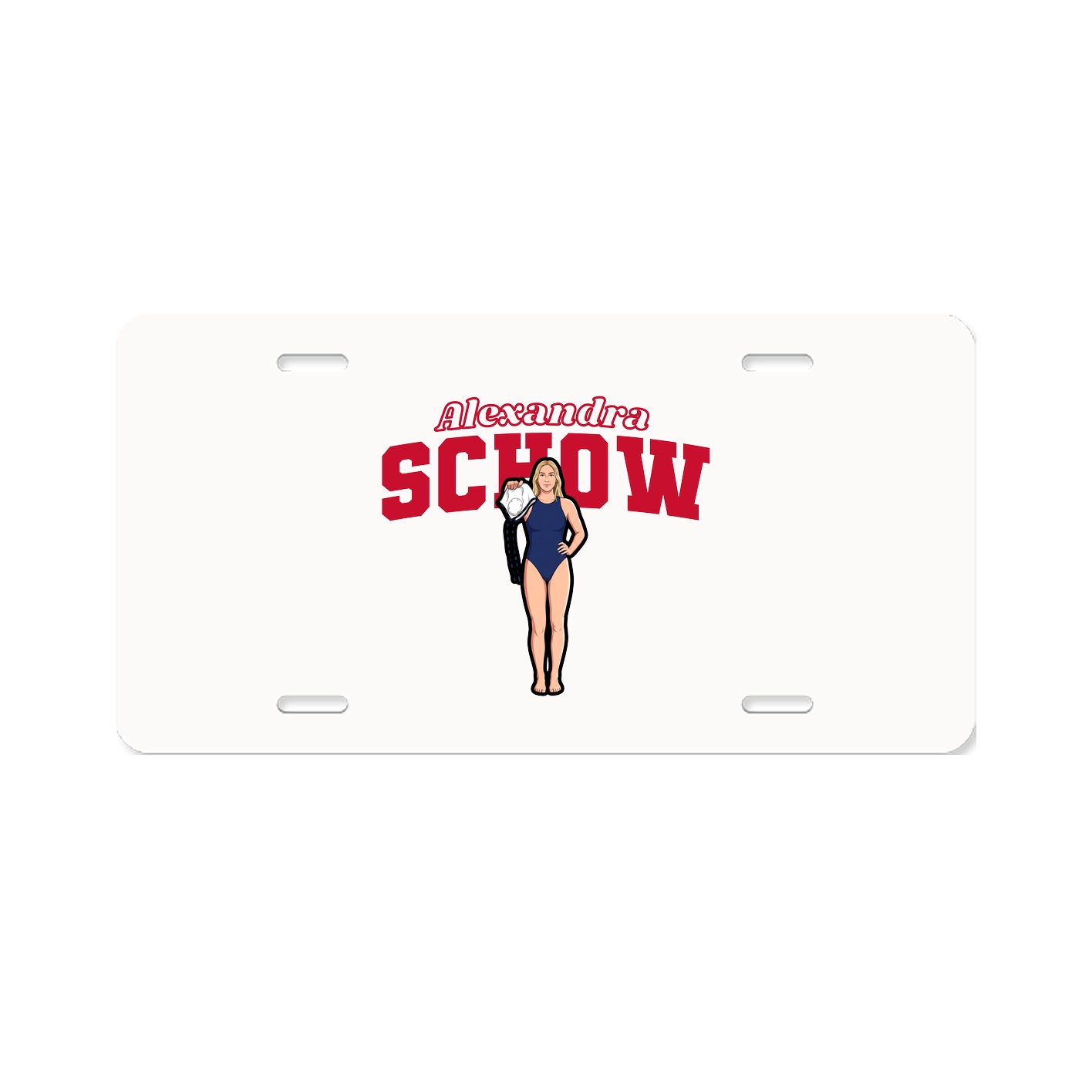 License Plate — Name Arch in Classic