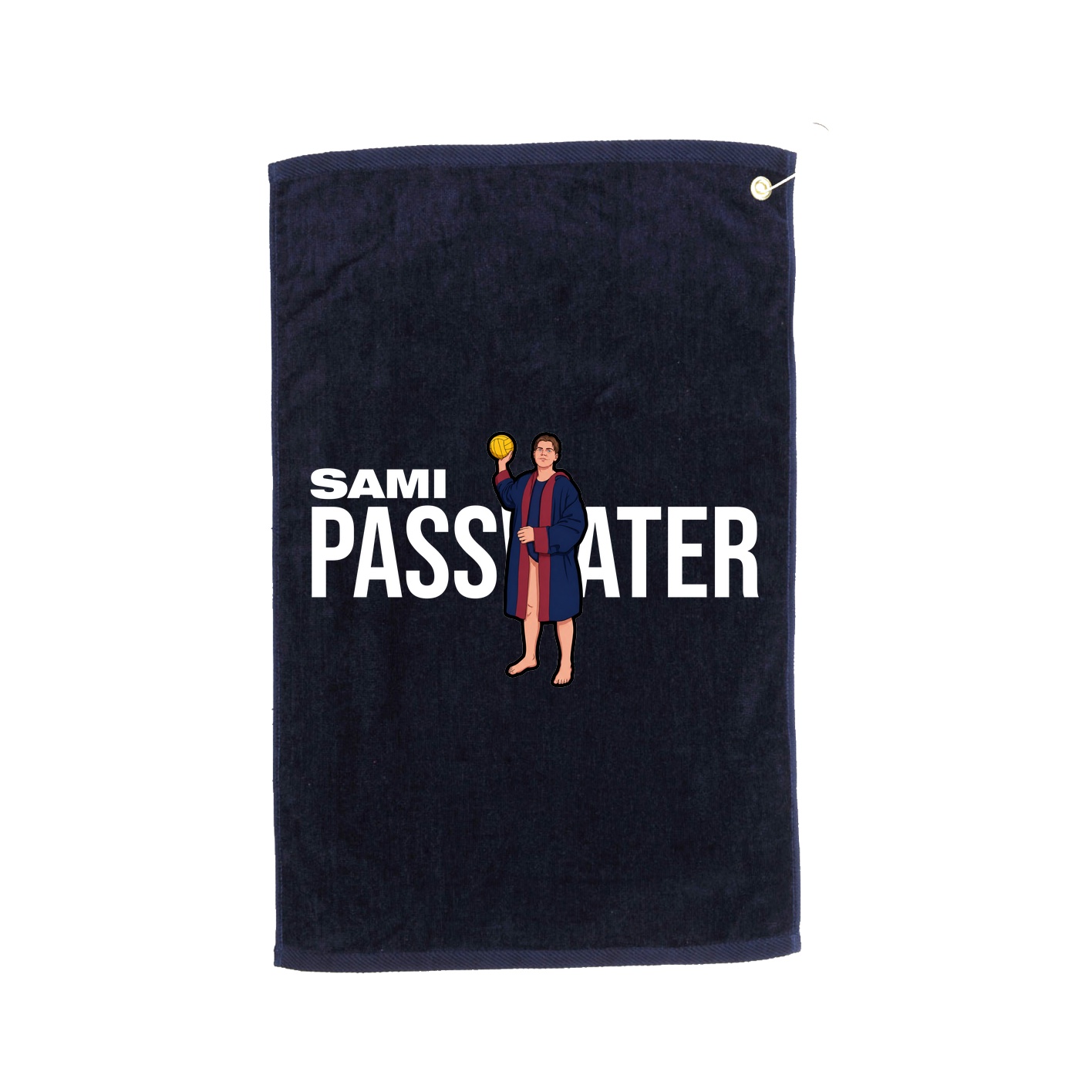 Golf Towel — Player Name in Navy