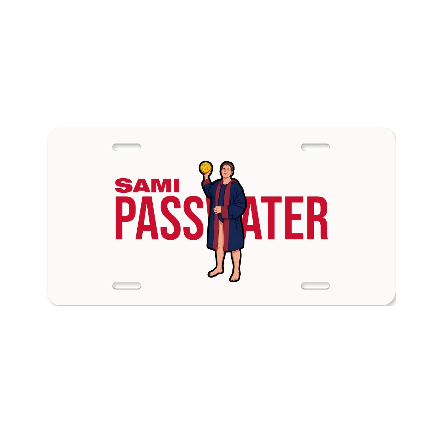 License Plate — Player Name in Classic