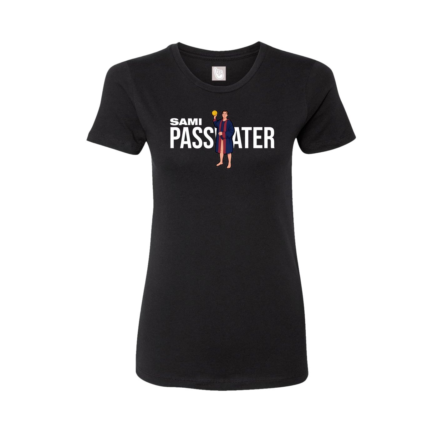 Fitted Women's Tee — Player Name in Black