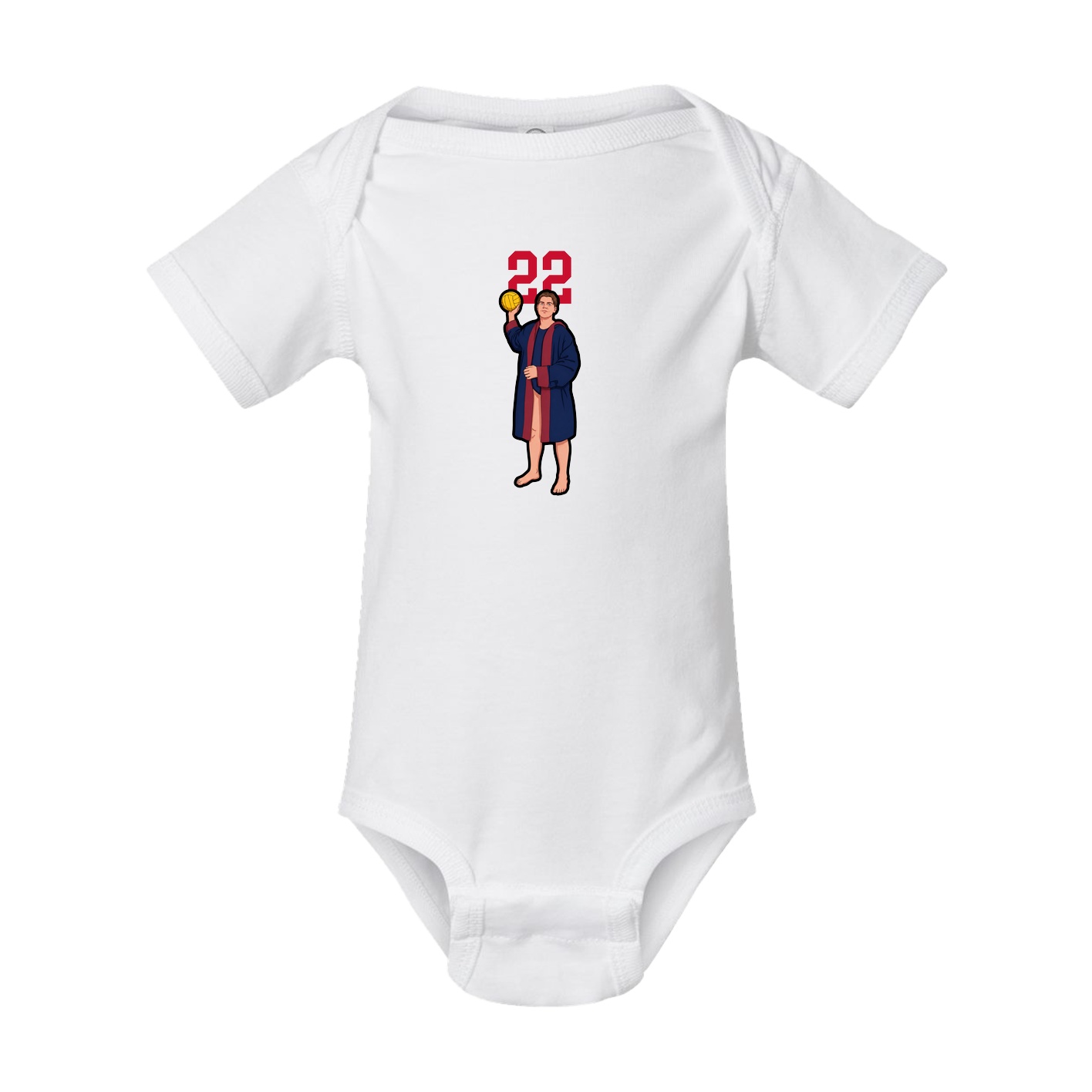 Baby Onesie — Number Top in White