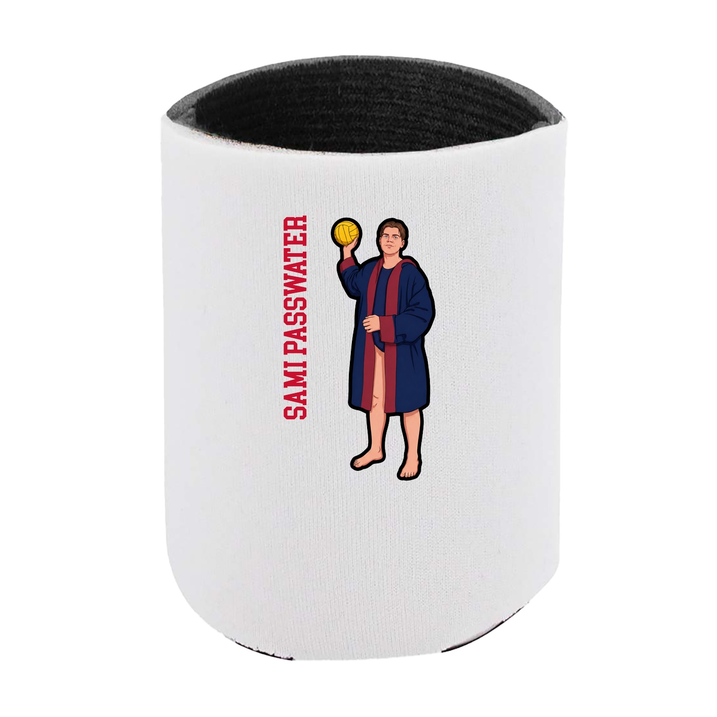 Can Holder — Name Vertical in White