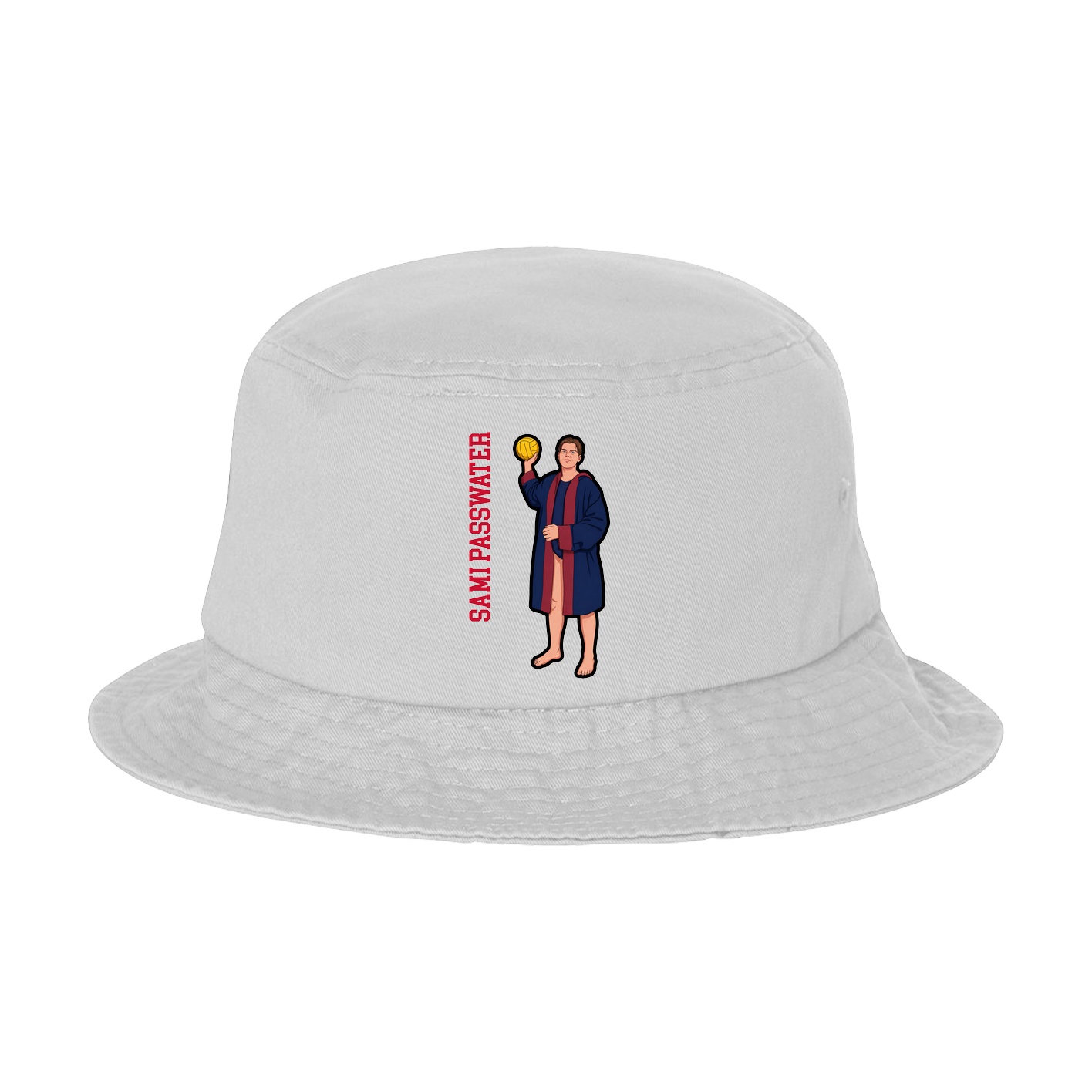 Bucket Cap — Name Vertical in White