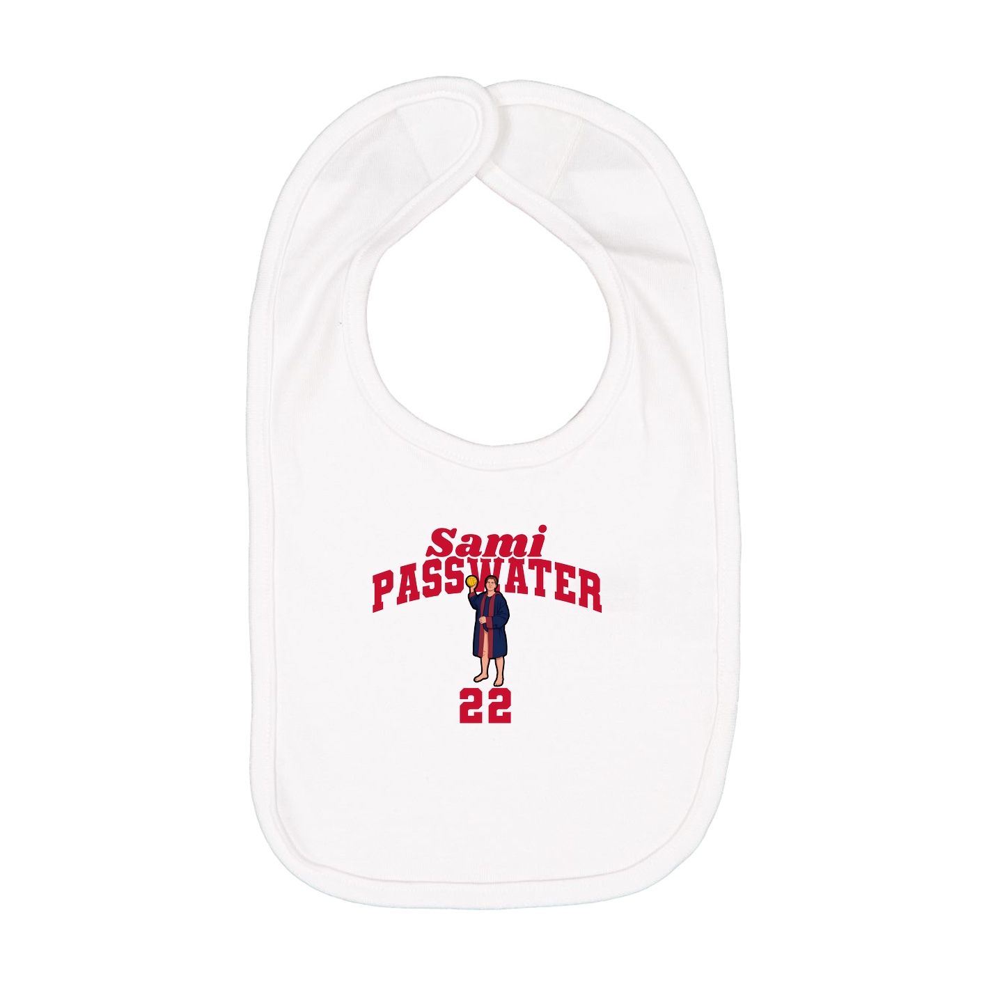 Infant Bib — Signature Arch in White