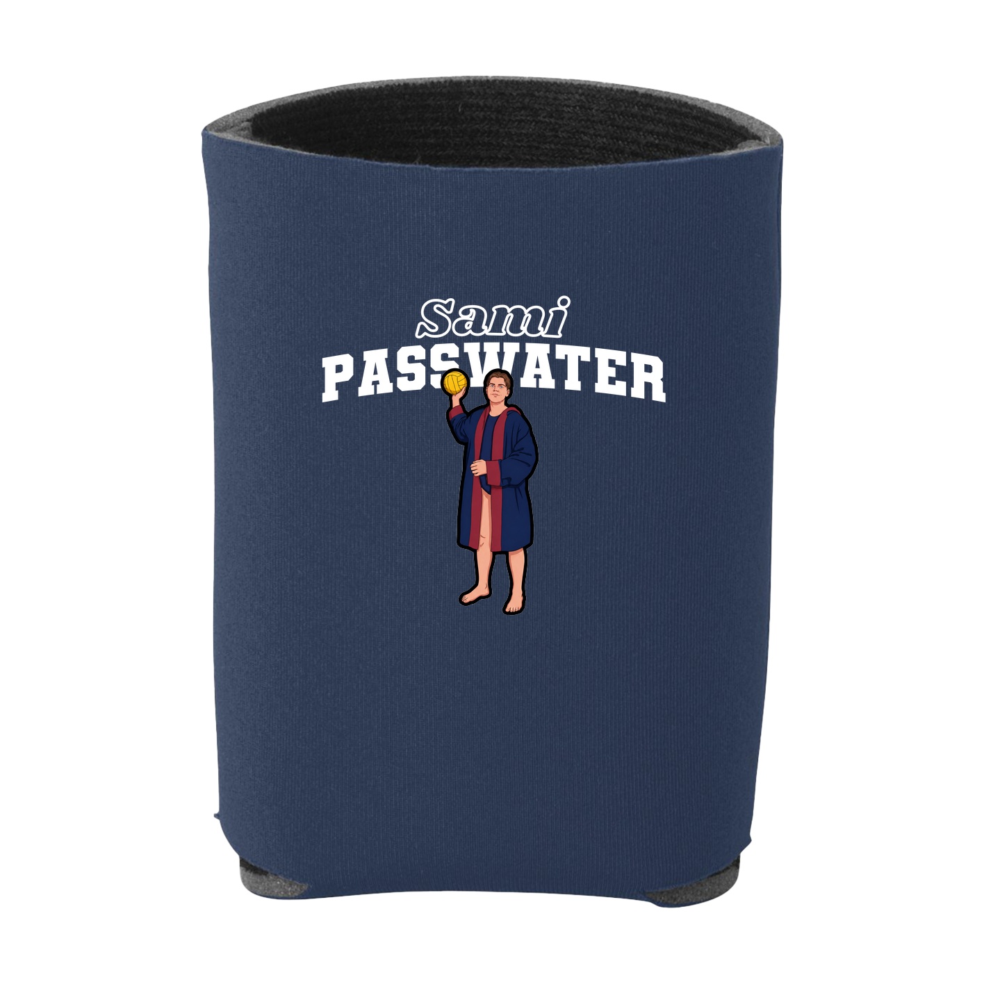 Can Holder — Name Arch in Navy