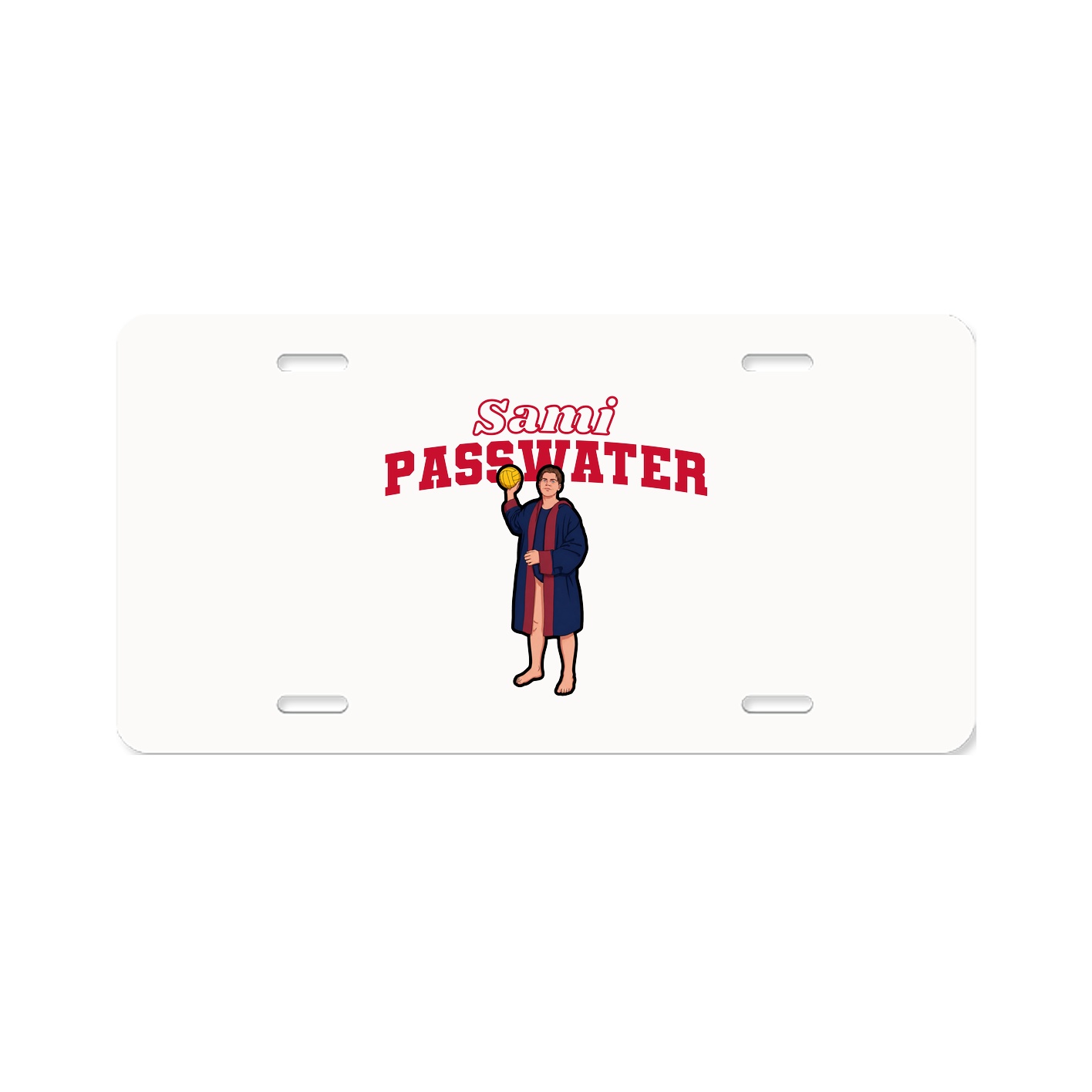 License Plate — Name Arch in Classic