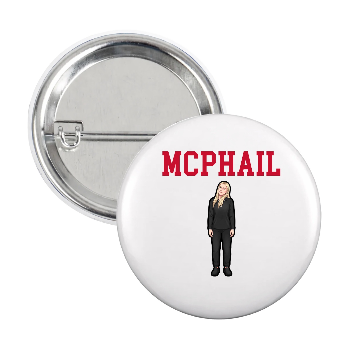 Game Day Button — Shirsey in White