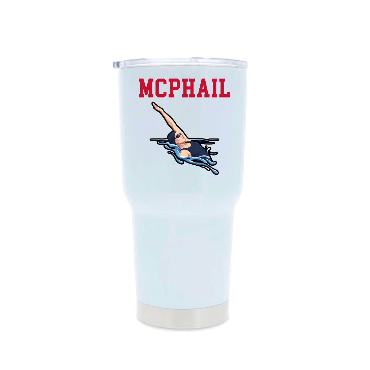 30oz Stainless Steel Tumbler — Shirsey in White
