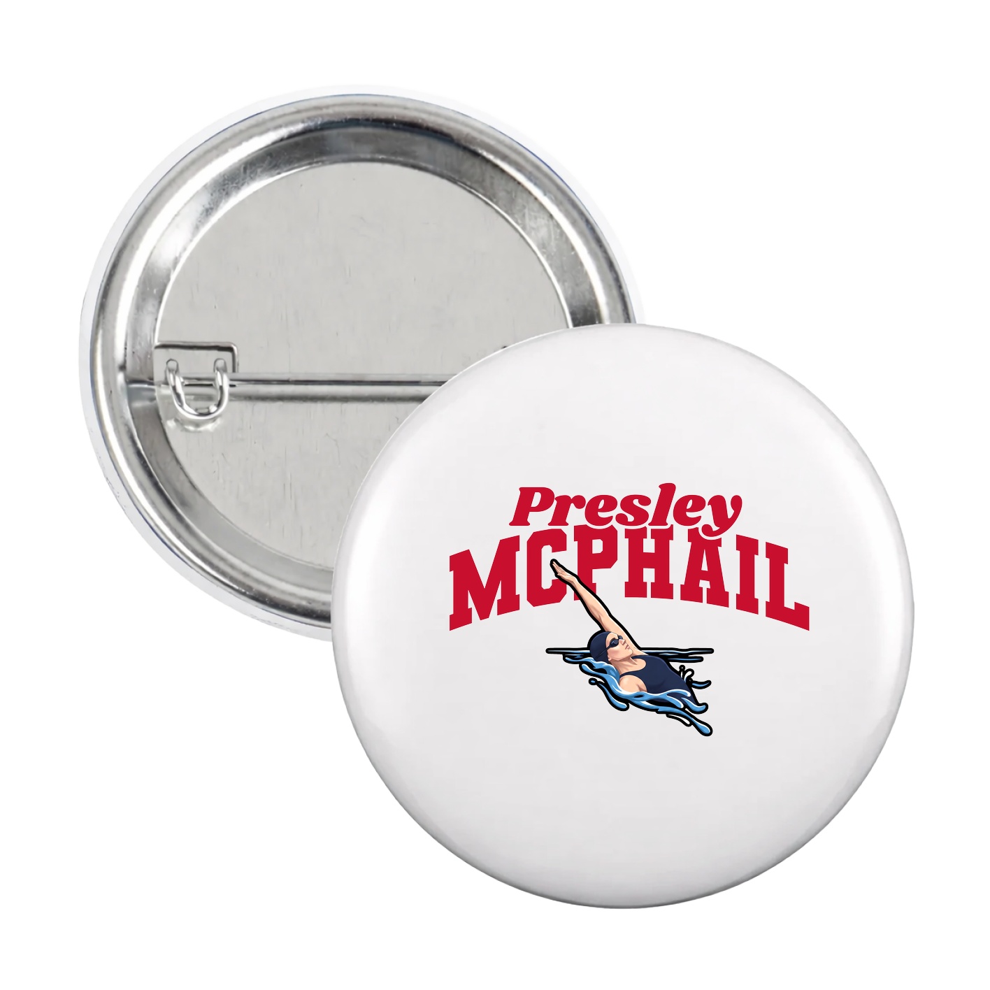 Game Day Button — Signature Arch in White