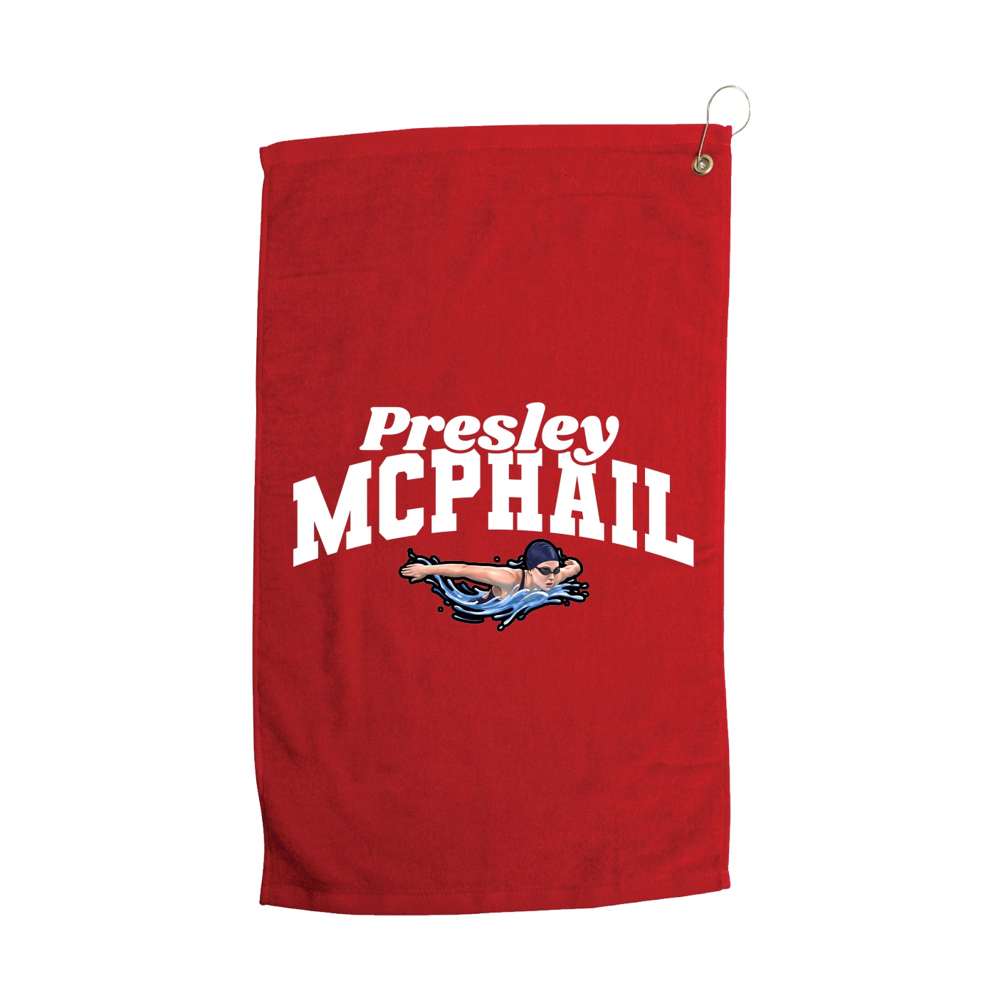 Golf Towel — Signature Arch in Red