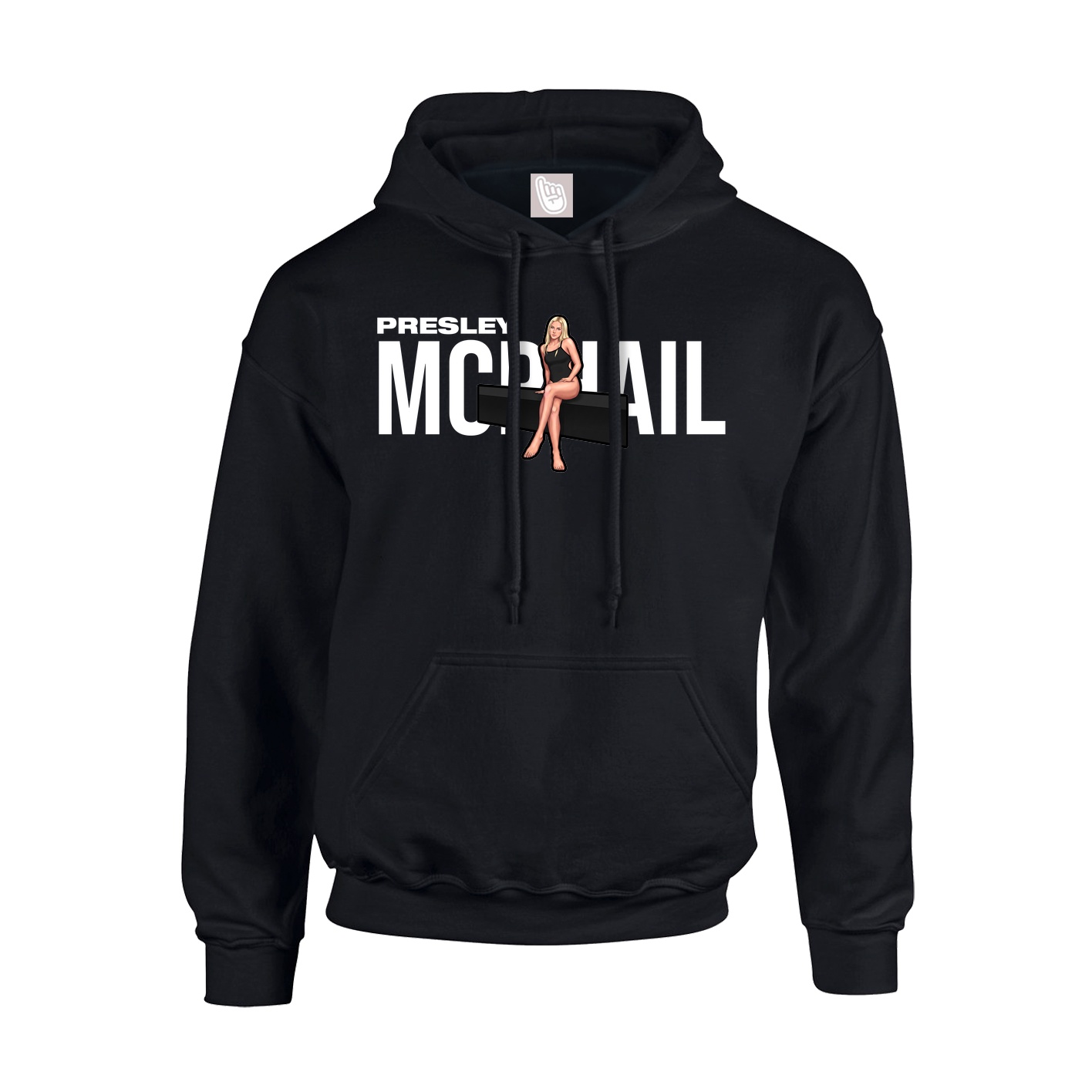 Youth Hoodie — Player Name in Black