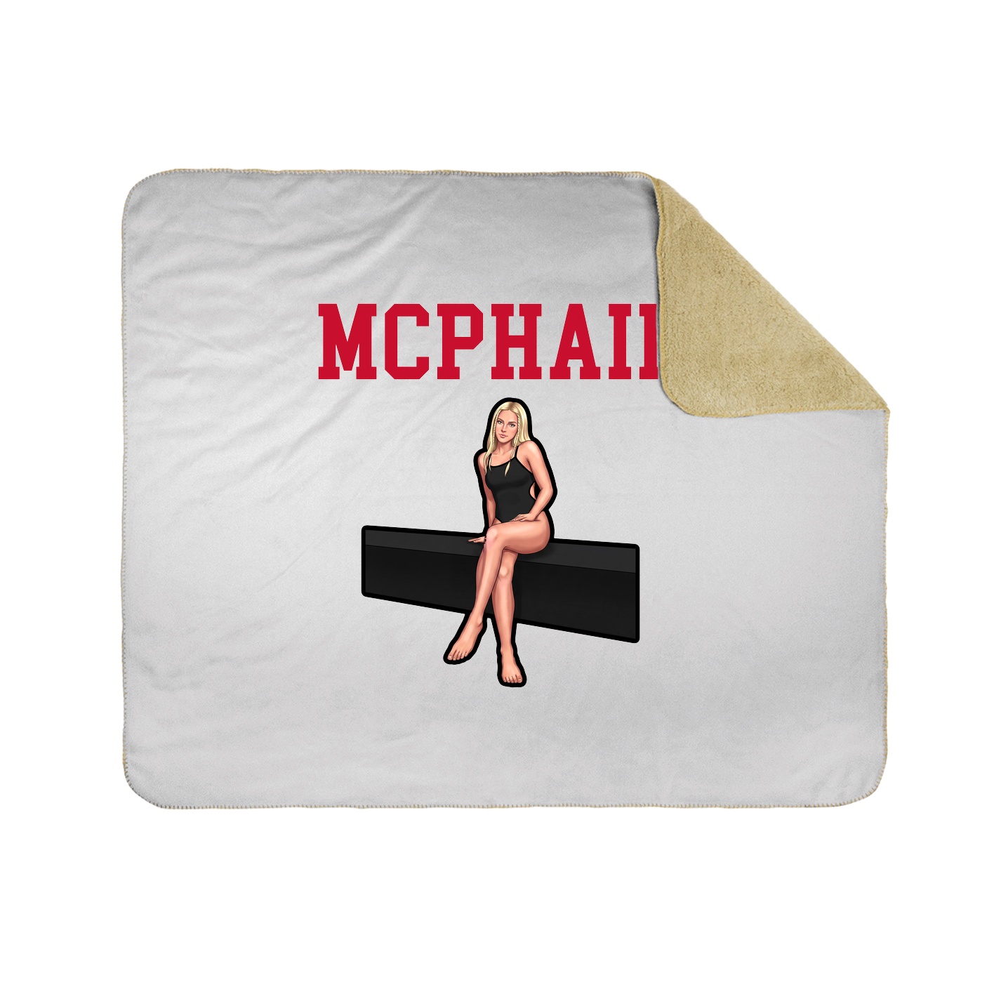 Throw Blanket — Shirsey in White