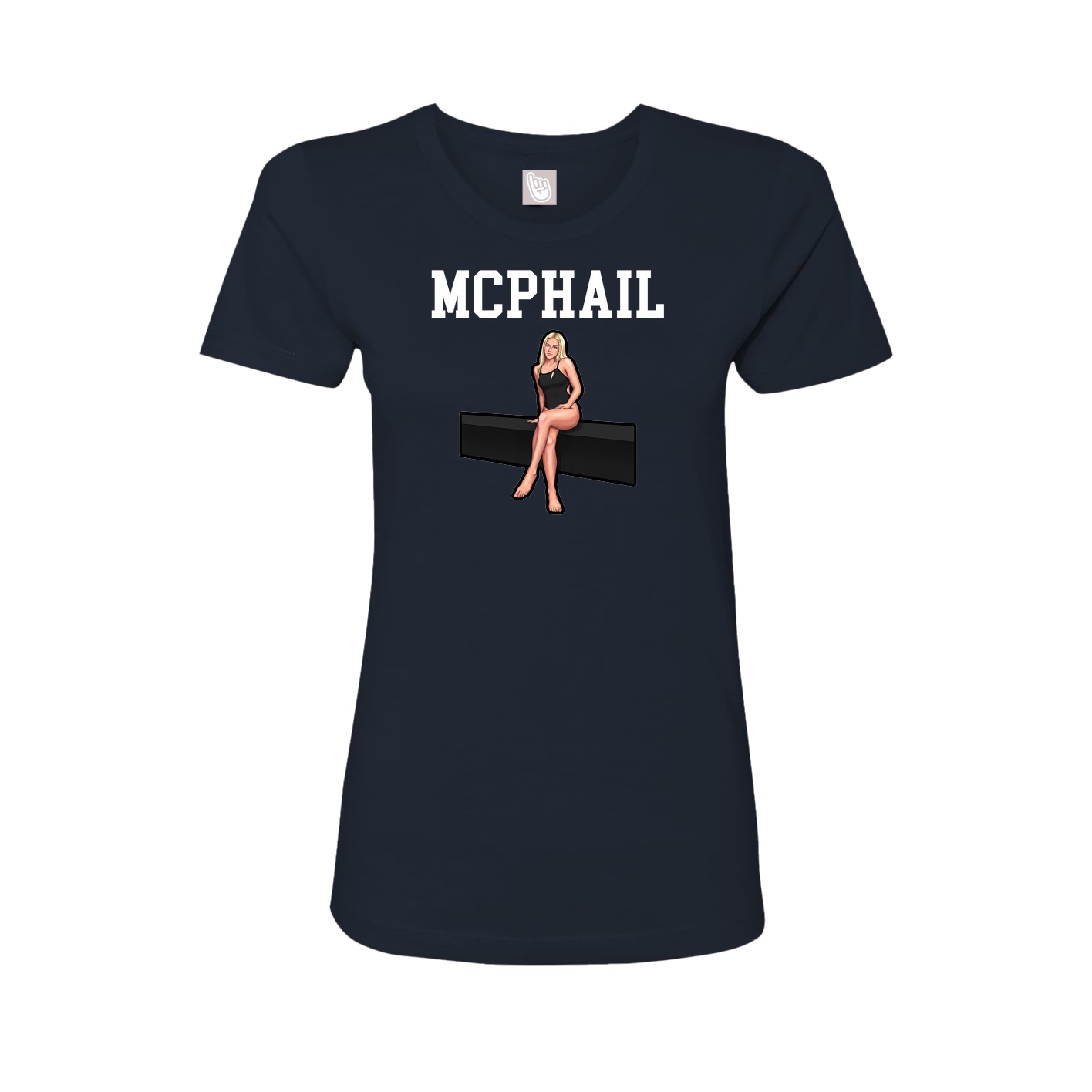 Fitted Women's Tee — Shirsey in Navy