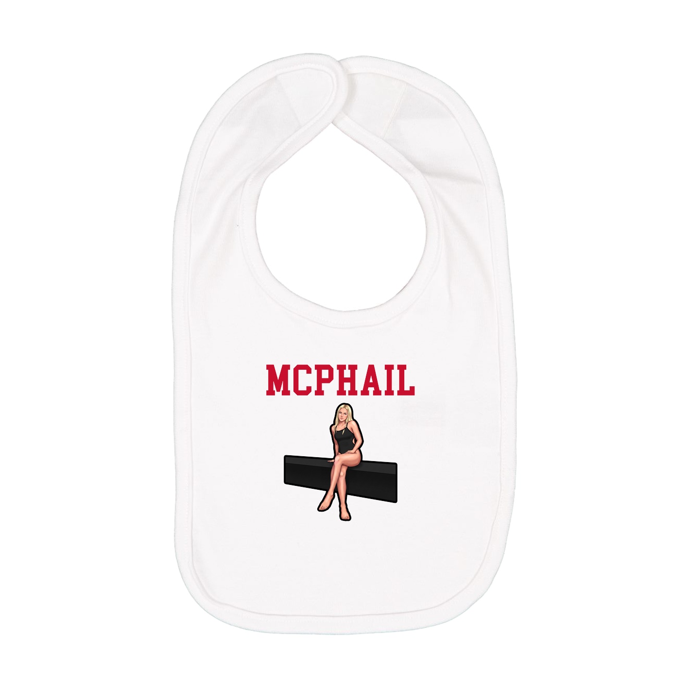 Infant Bib — Shirsey in White