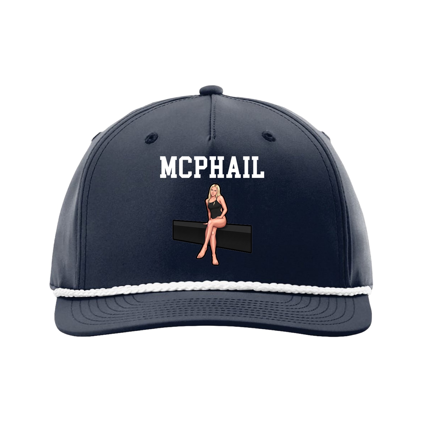 Five-Panel Classic Rope Cap — Shirsey in Navy