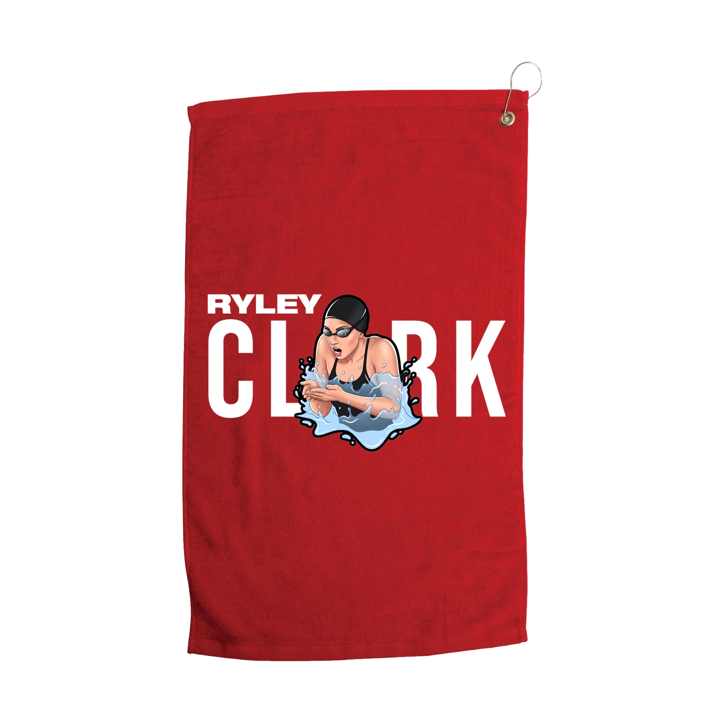 Golf Towel — Player Name in Red