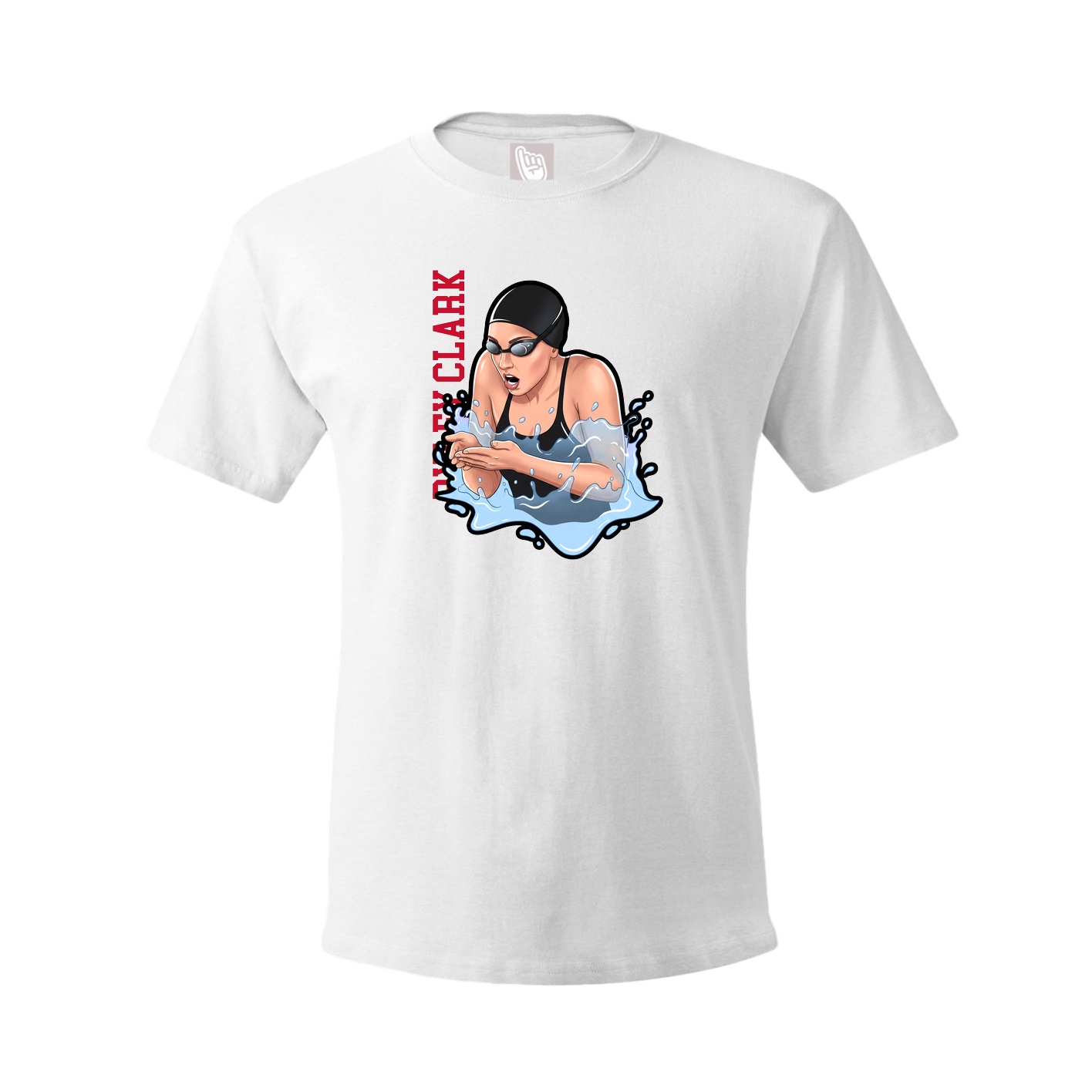 Tee — Name Vertical in White