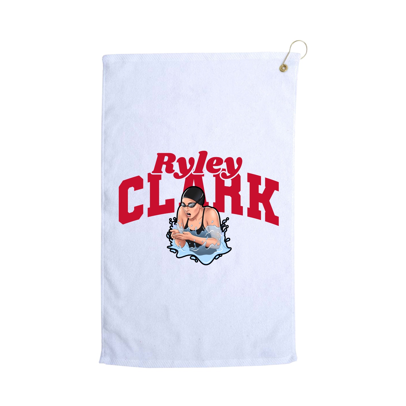 Golf Towel — Signature Arch in White