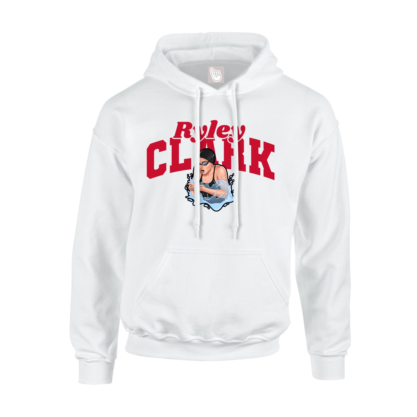 Hoodie — Signature Arch in White