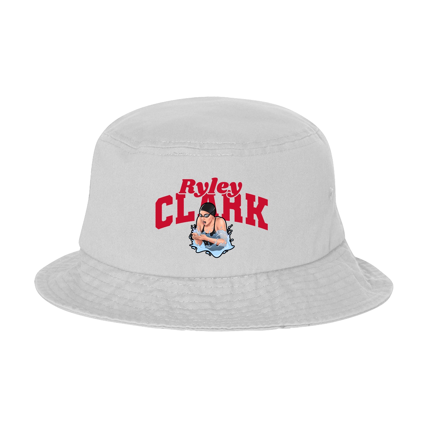 Bucket Cap — Signature Arch in White