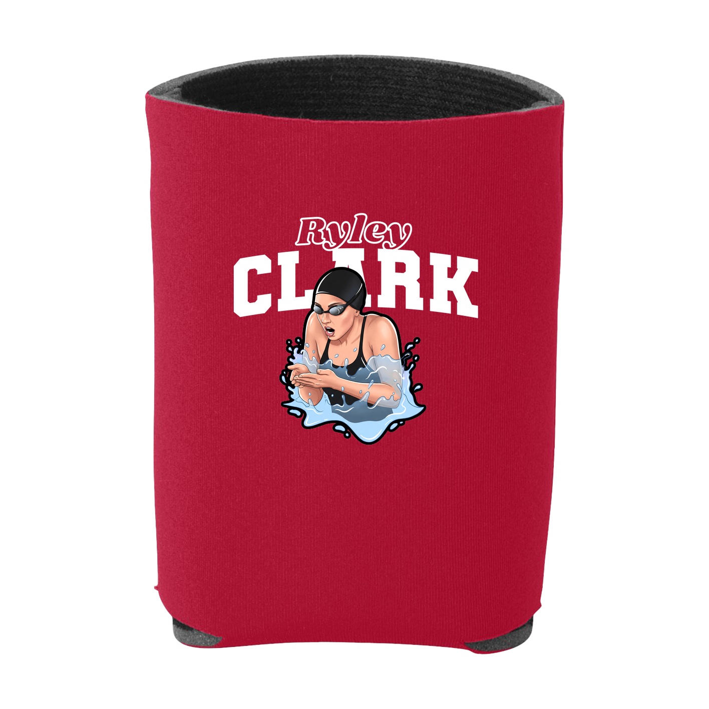 Can Holder — Name Arch in Red