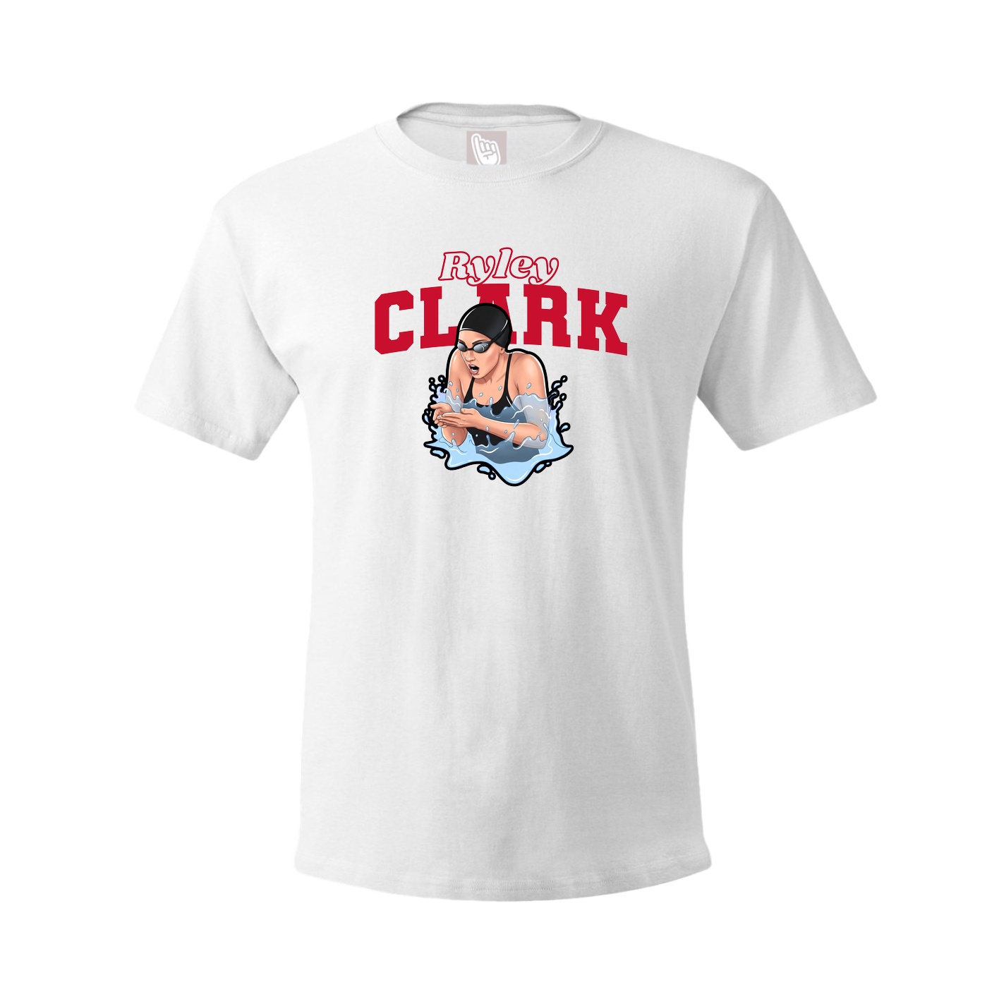 Youth Tee — Name Arch in White