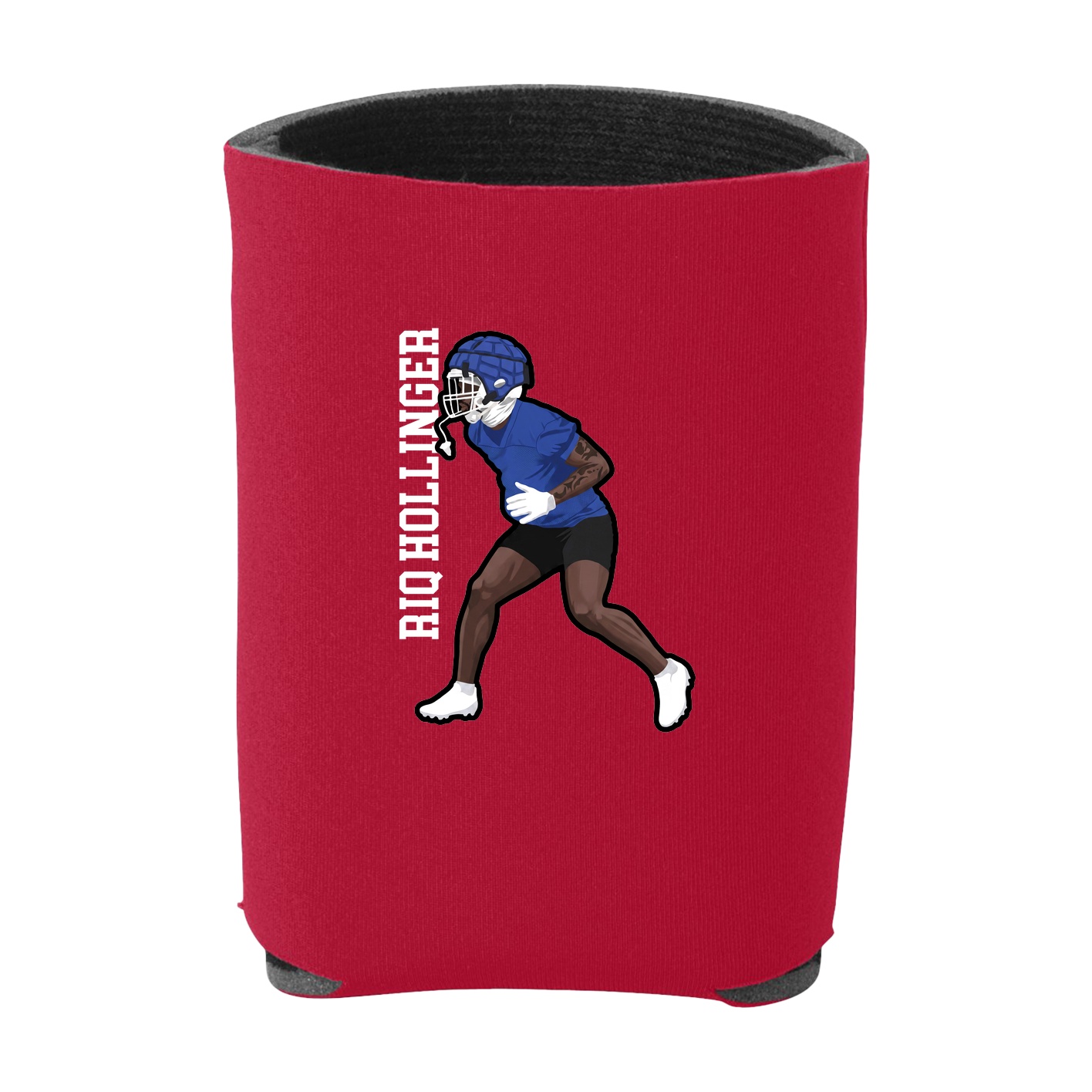 Can Holder — Name Vertical in Red