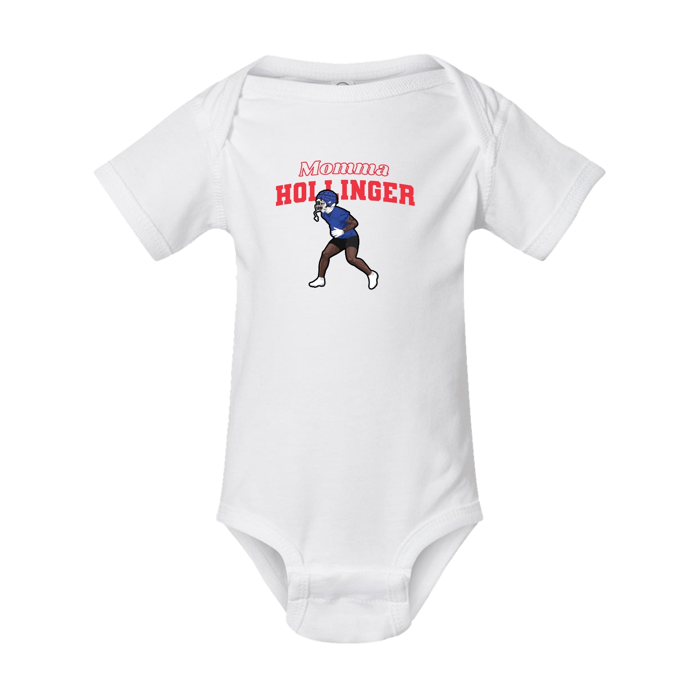 Baby Onesie — Mothers Day Block in White