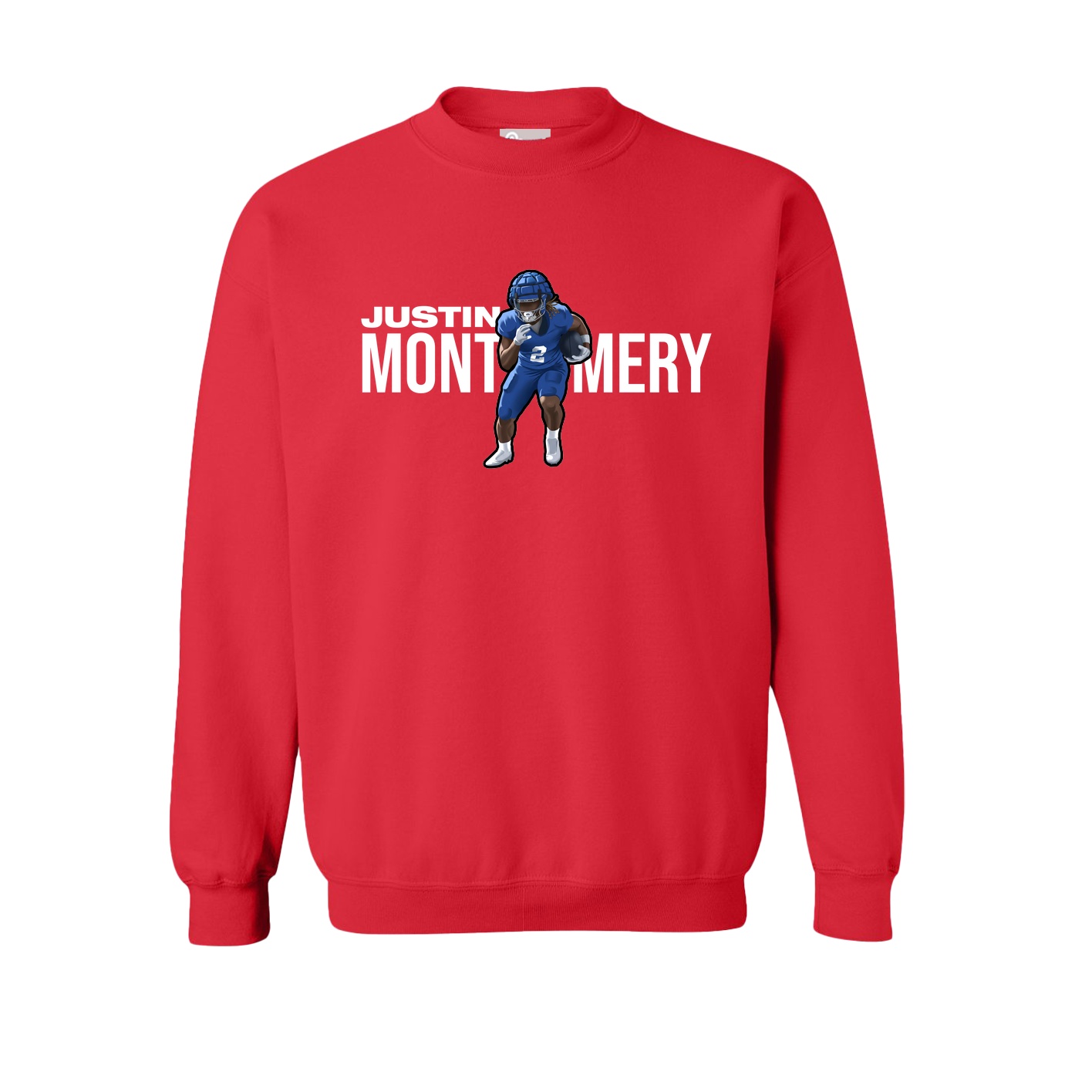 Fleece Crew — Player Name in Red