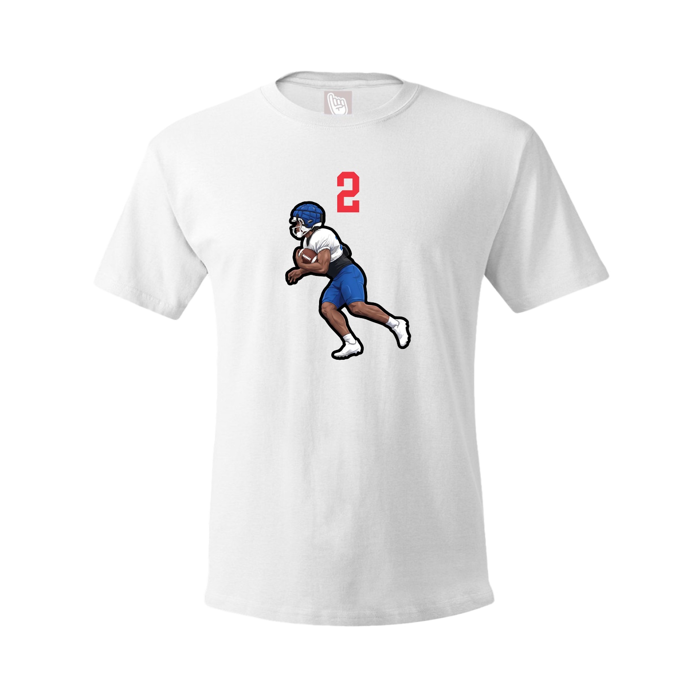 Youth Tee — Number Top in White