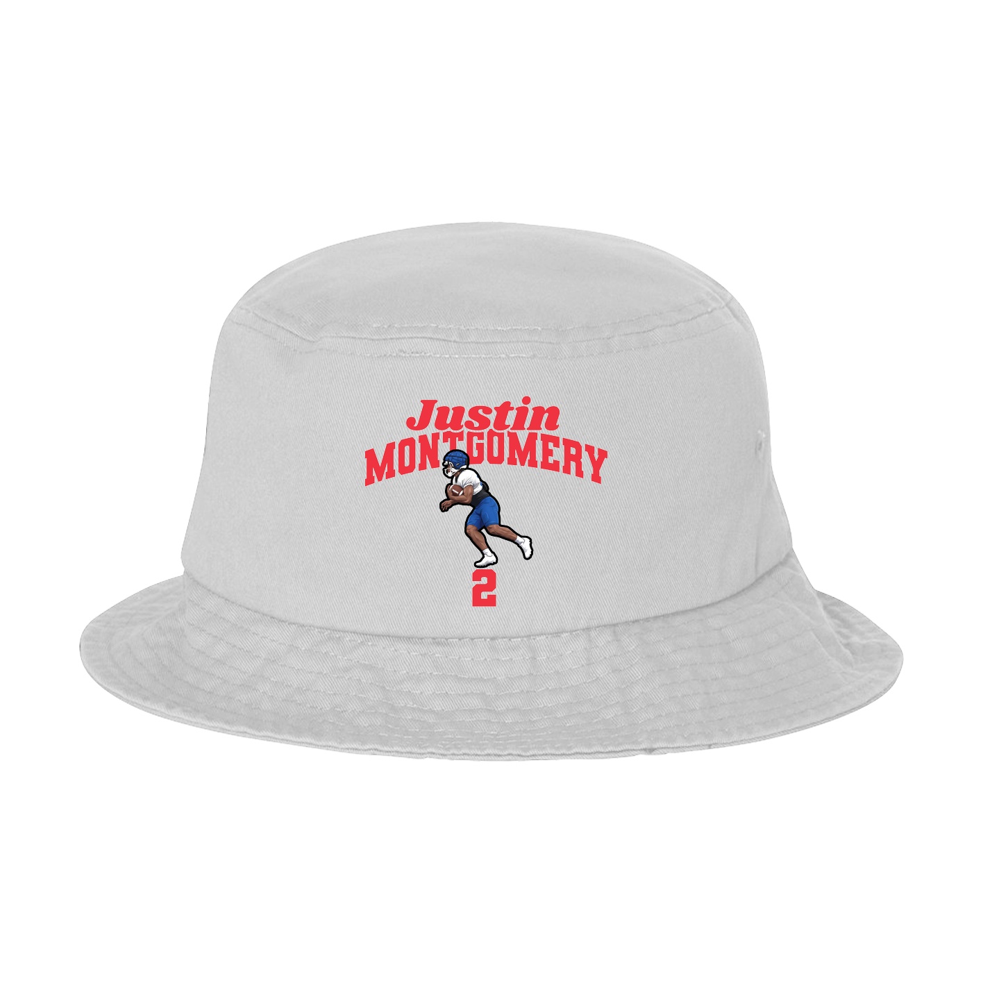 Bucket Cap — Signature Arch in White