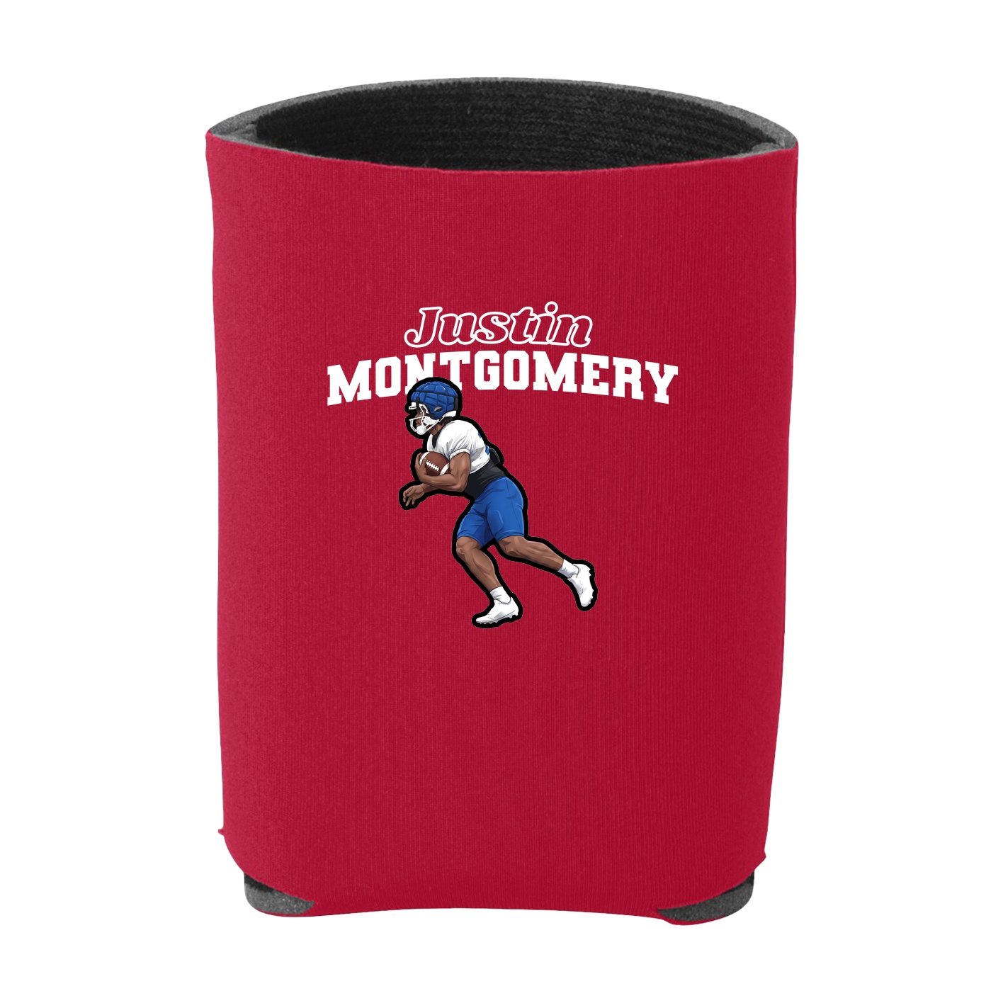 Can Holder — Name Arch in Red