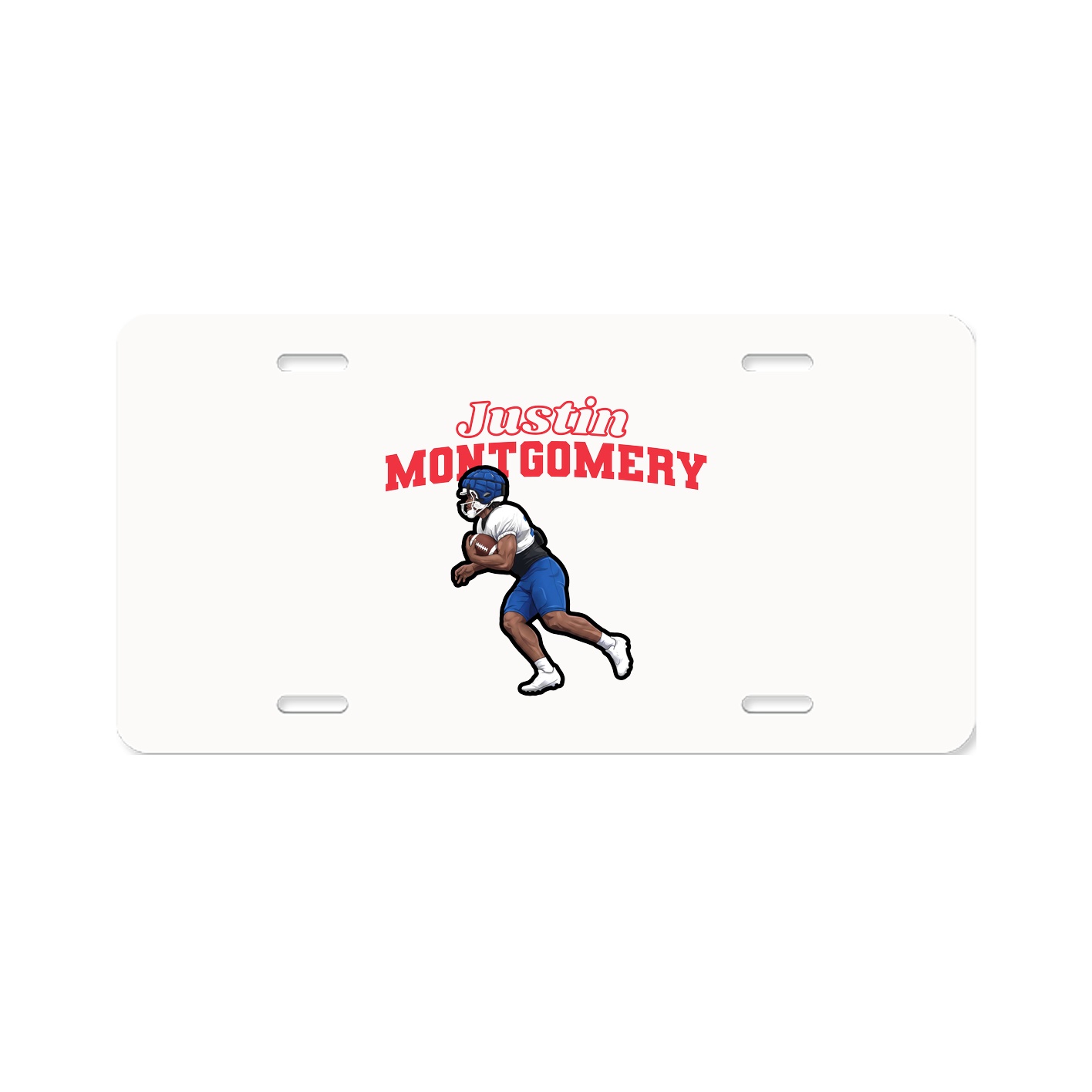 License Plate — Name Arch in Classic