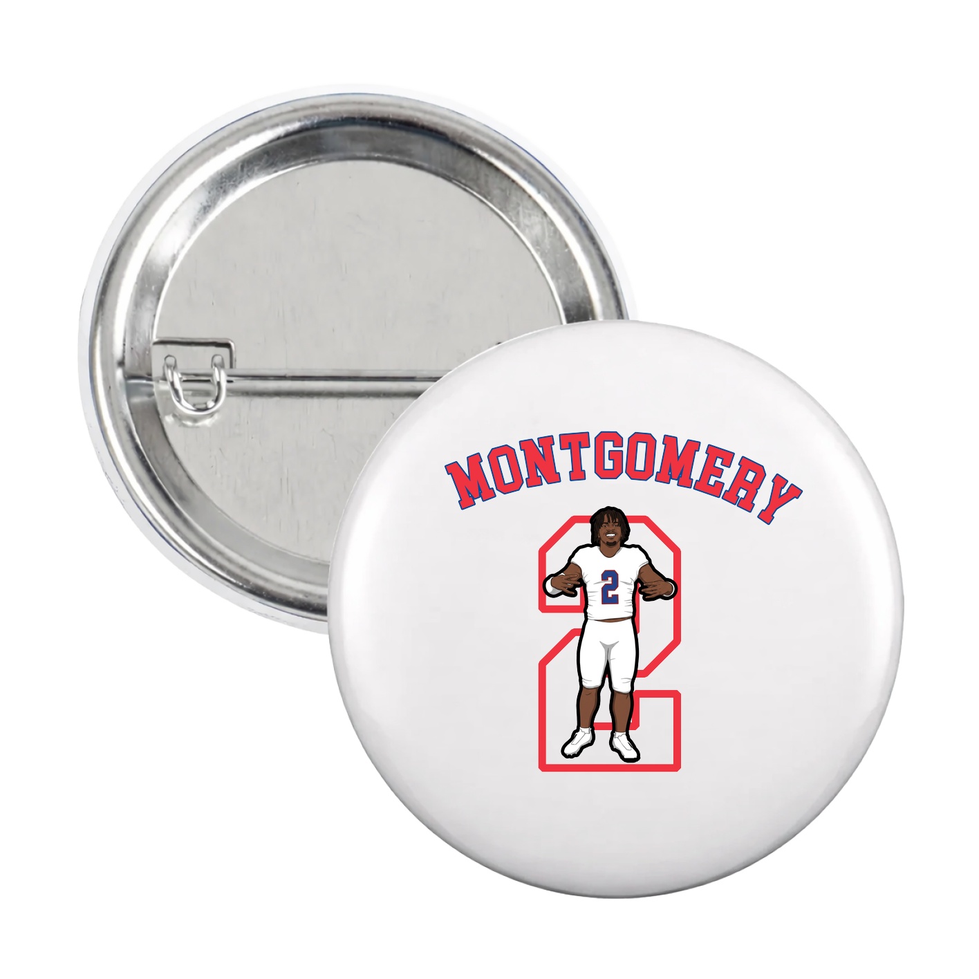 Game Day Button — Shirsey Arch in White
