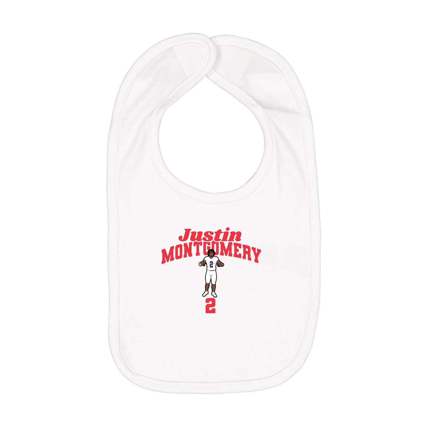 Infant Bib — Signature Arch in White