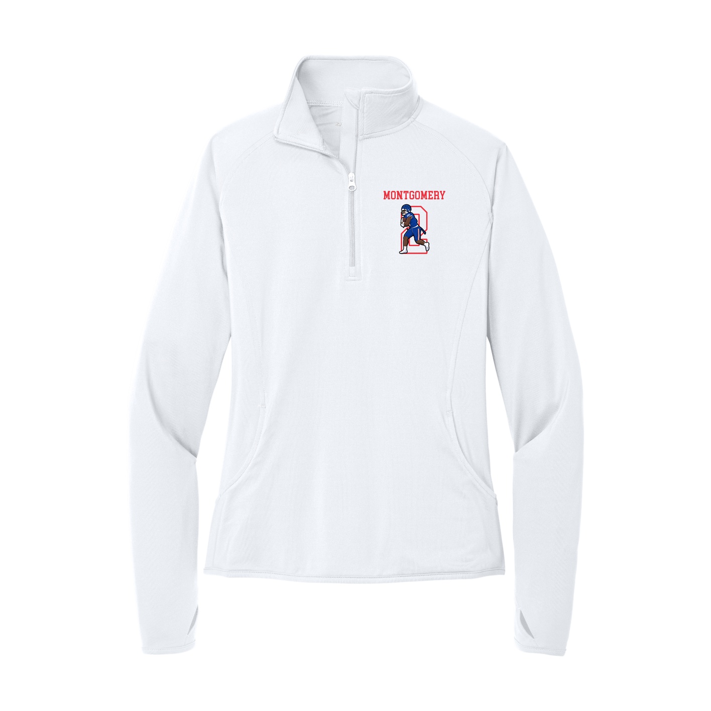 Women's Q-Zip Pullover — Shirsey in White