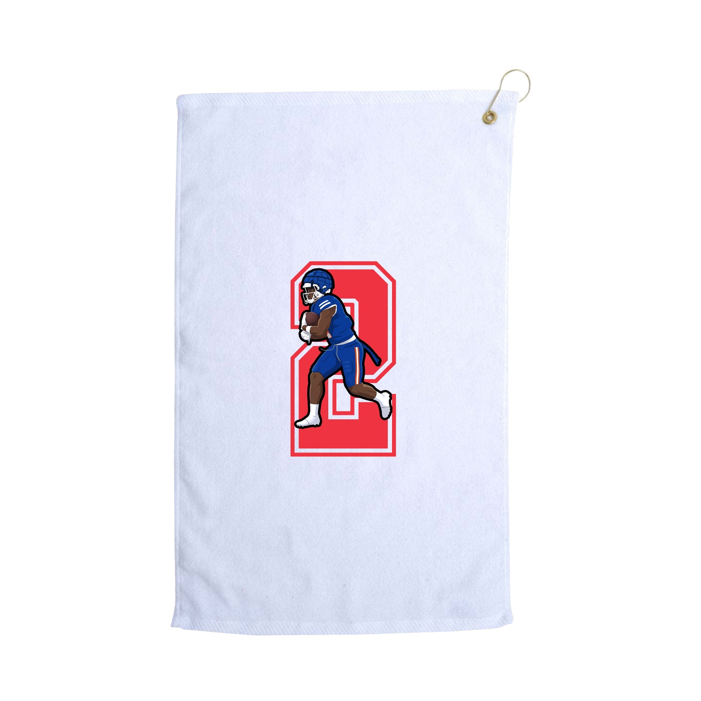 Golf Towel — Number in White