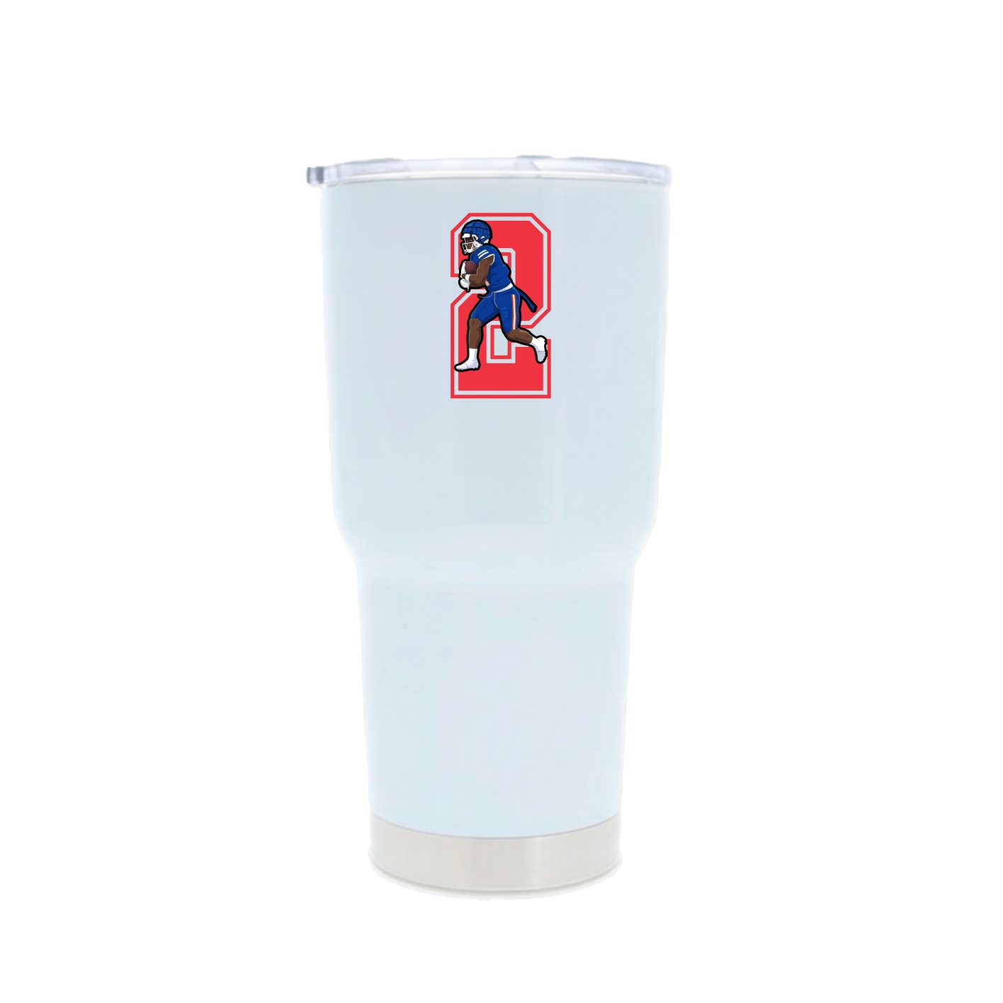 30oz Stainless Steel Tumbler — Number in White