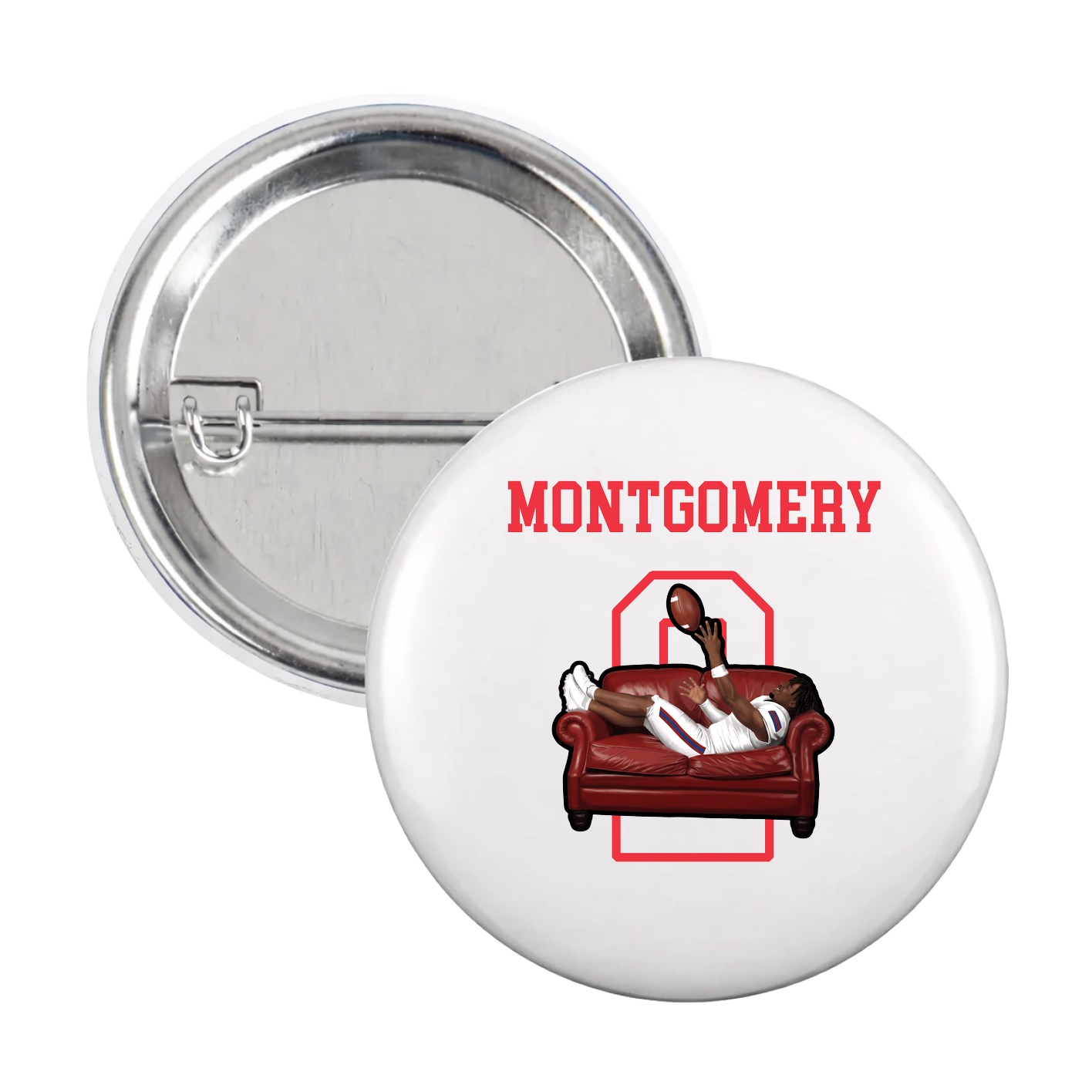Game Day Button — Shirsey in White