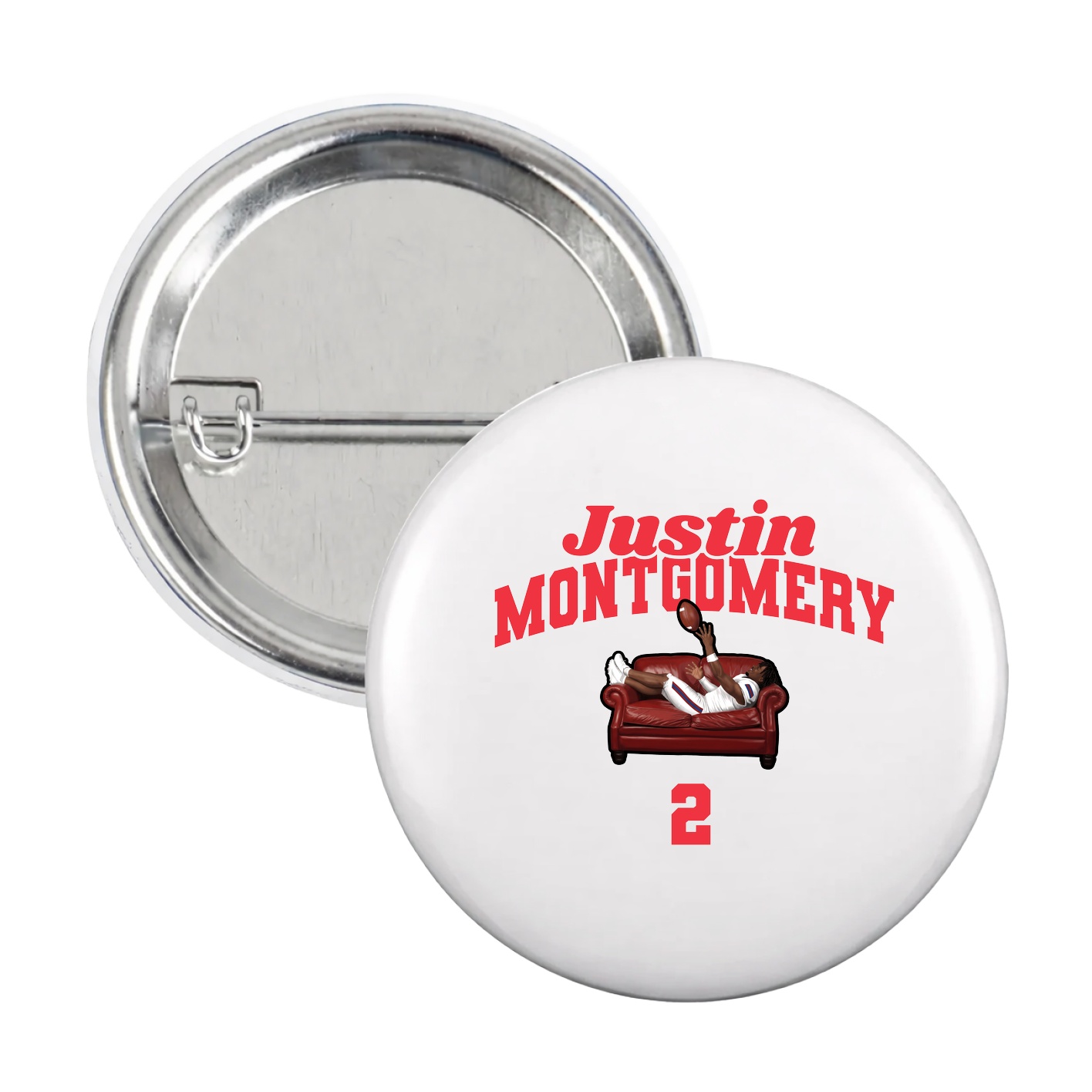 Game Day Button — Signature Arch in White