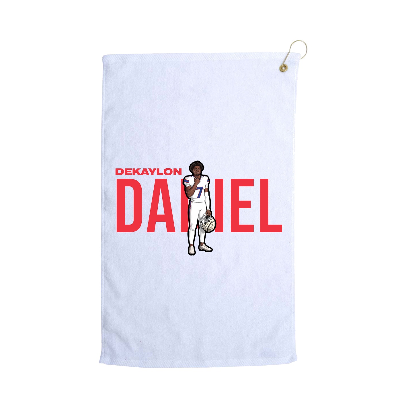 Golf Towel — Player Name in White