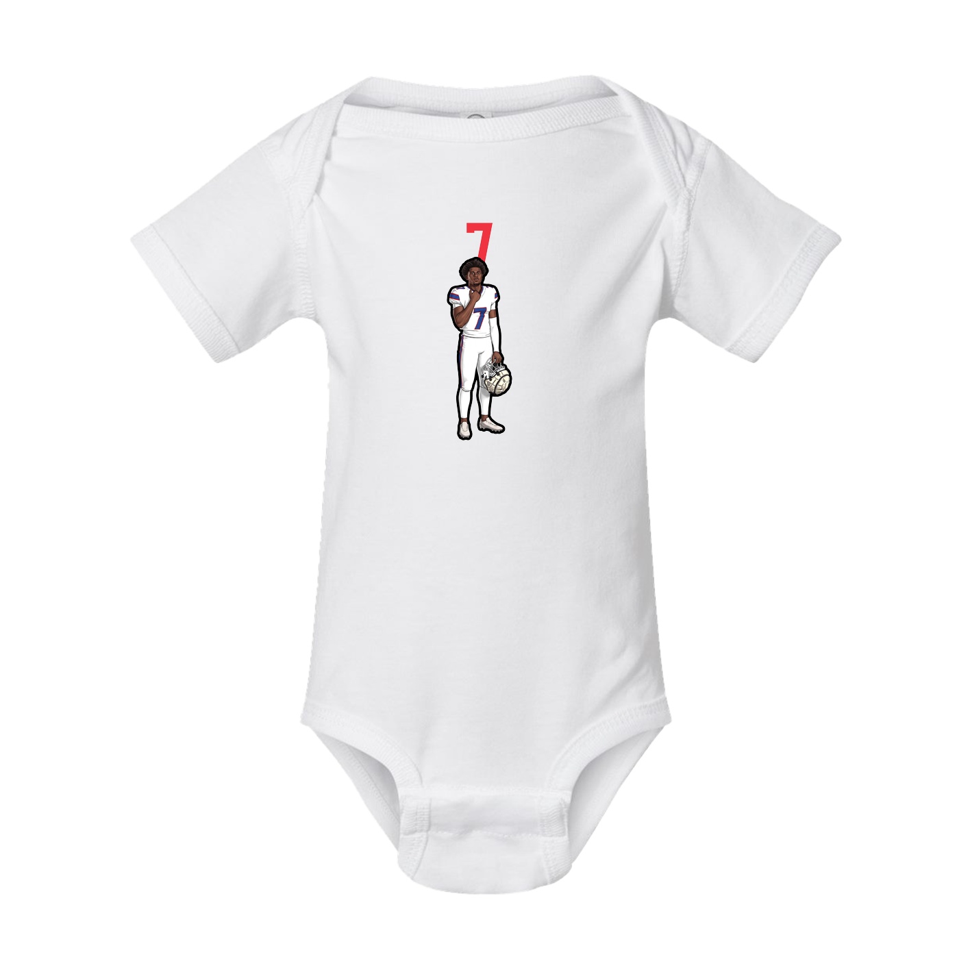 Baby Onesie — Number Top in White