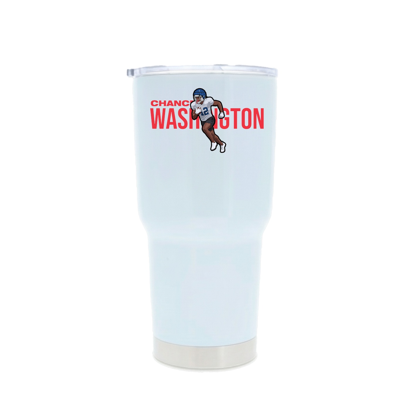 30oz Stainless Steel Tumbler — Player Name in White